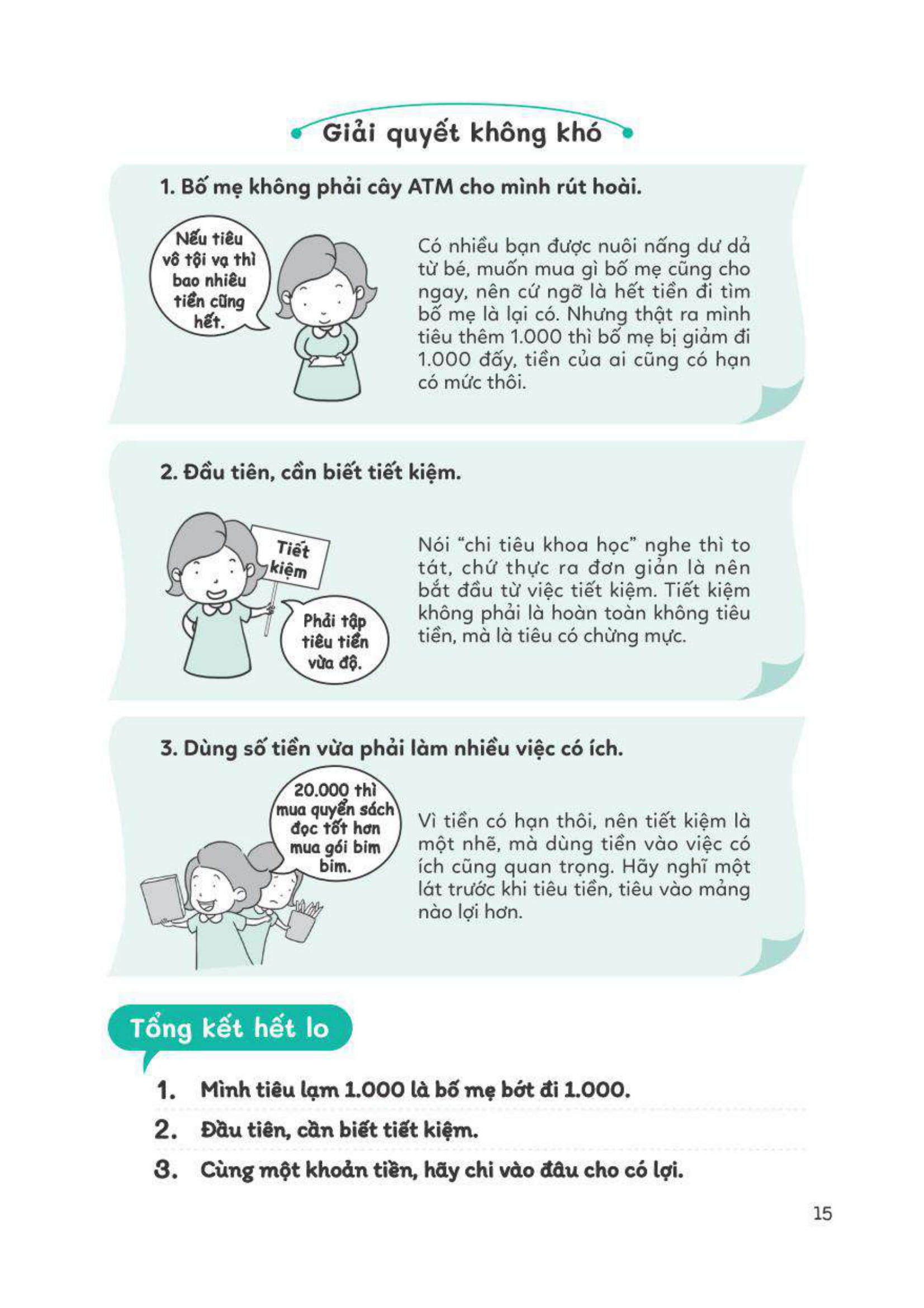 tự lập từ tiểu học - dùng tiền hợp lý