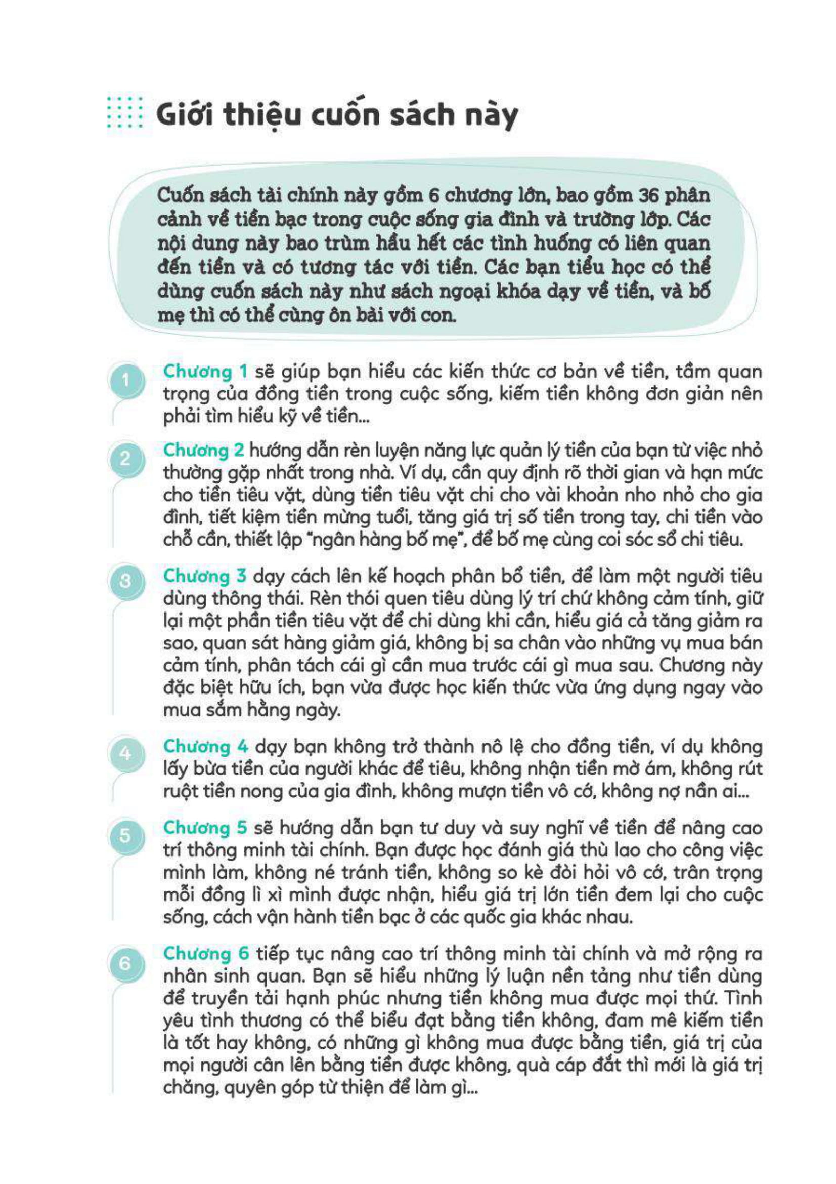 tự lập từ tiểu học - dùng tiền hợp lý