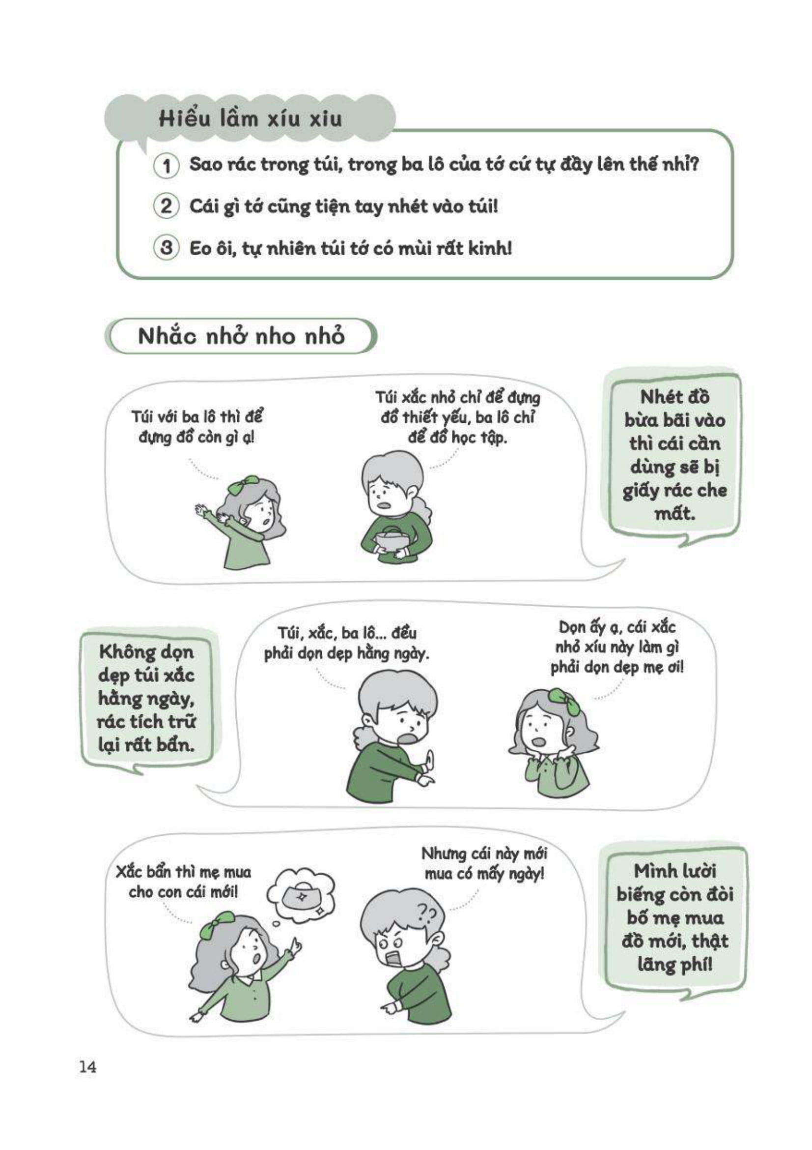 tự lập từ tiểu học - ngăn nắp gọn gàng