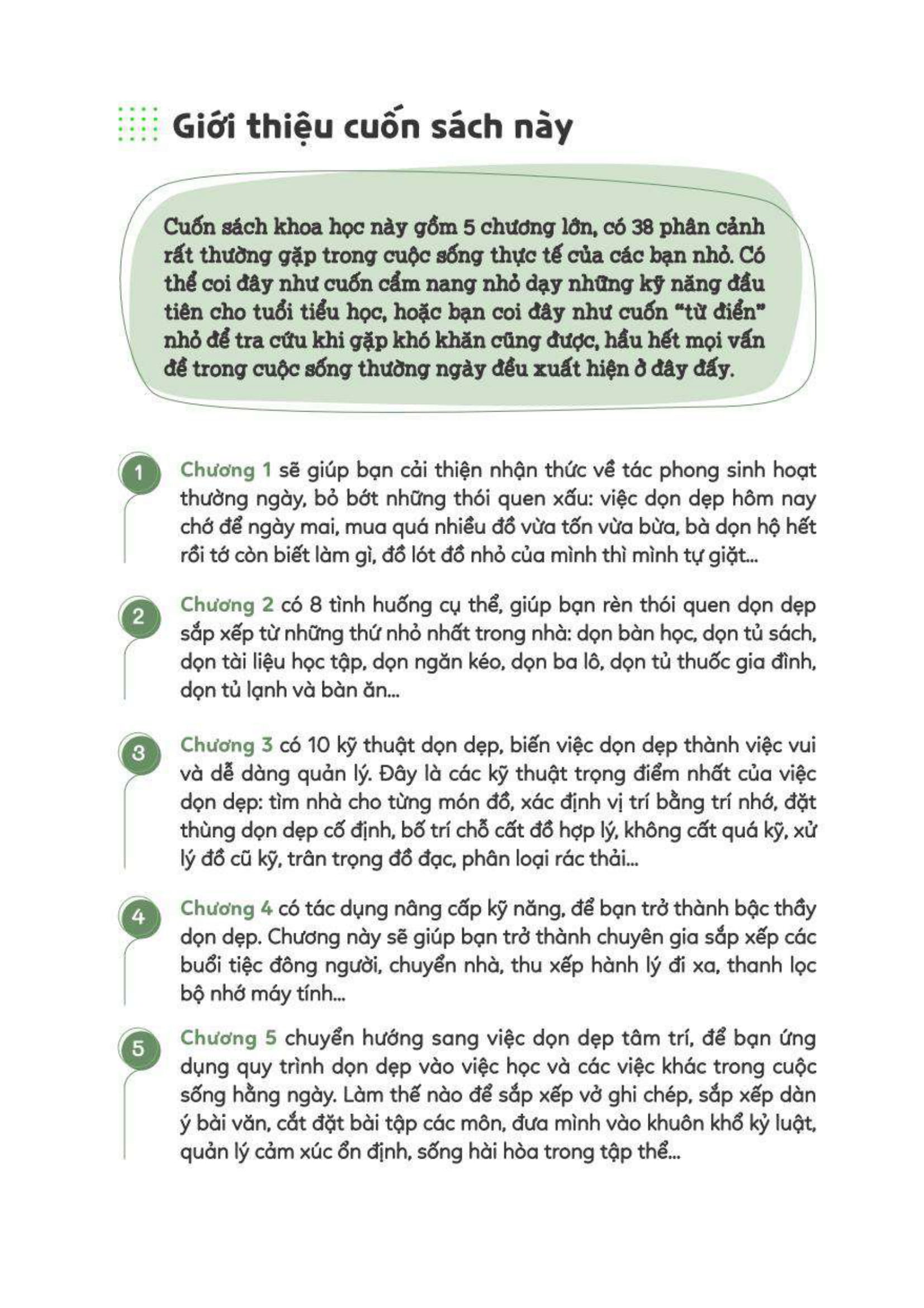 tự lập từ tiểu học - ngăn nắp gọn gàng