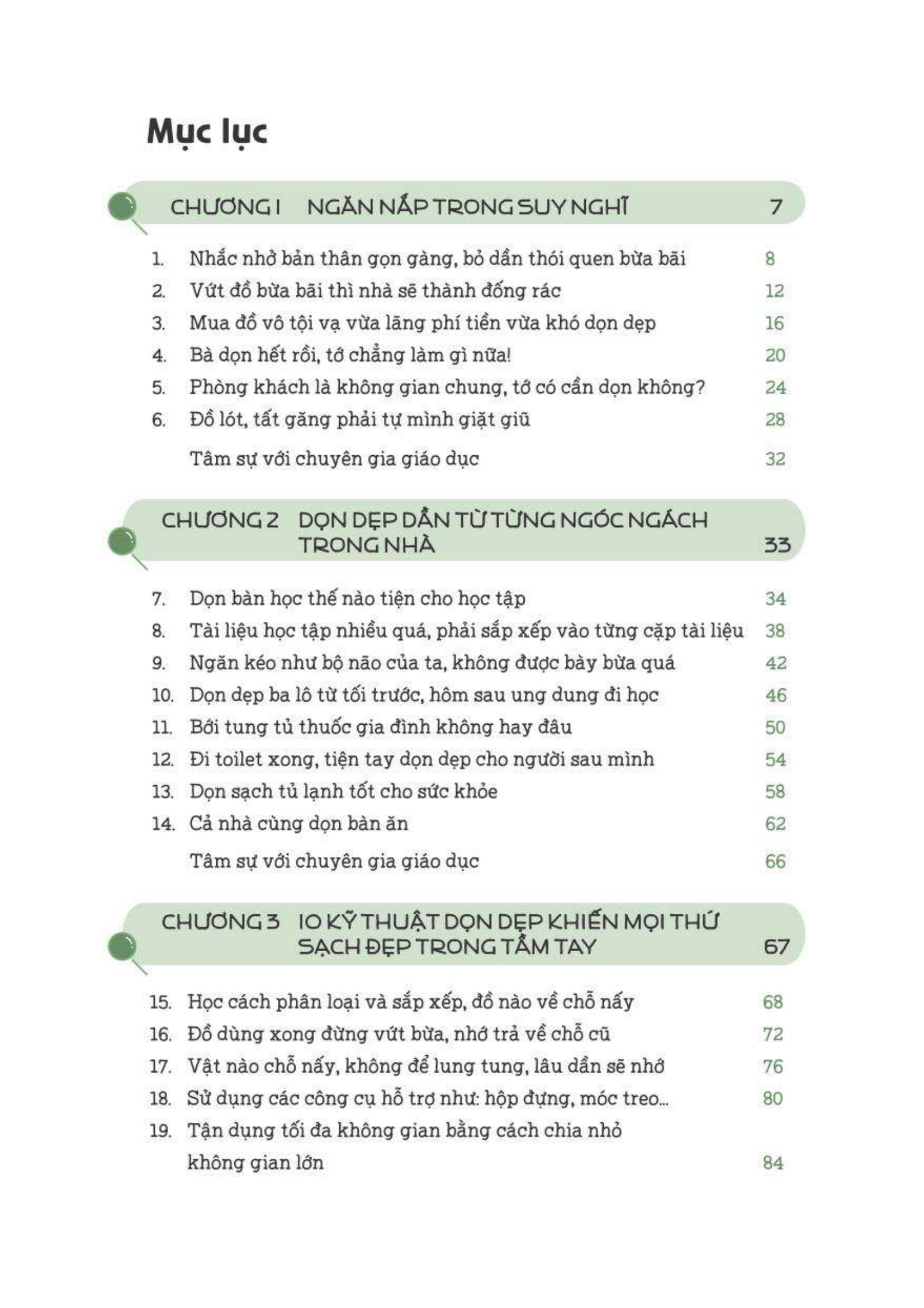 tự lập từ tiểu học - ngăn nắp gọn gàng