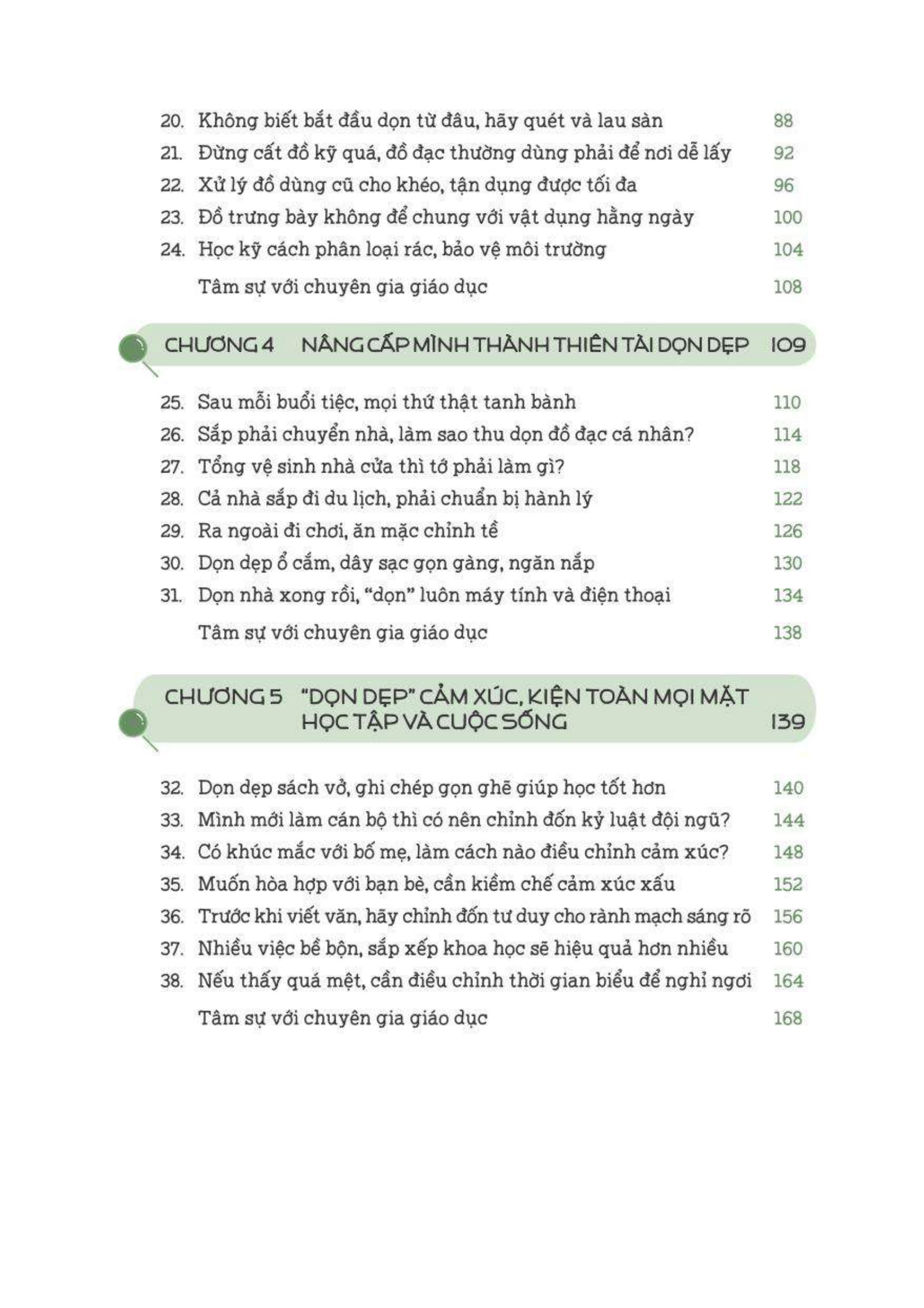 tự lập từ tiểu học - ngăn nắp gọn gàng