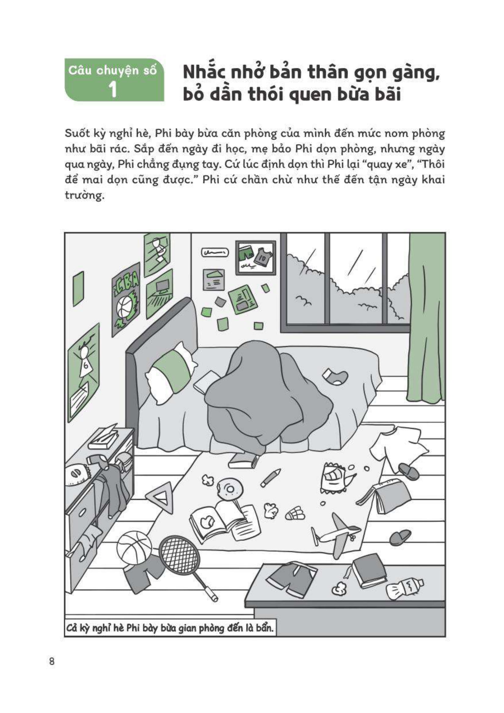 tự lập từ tiểu học - ngăn nắp gọn gàng