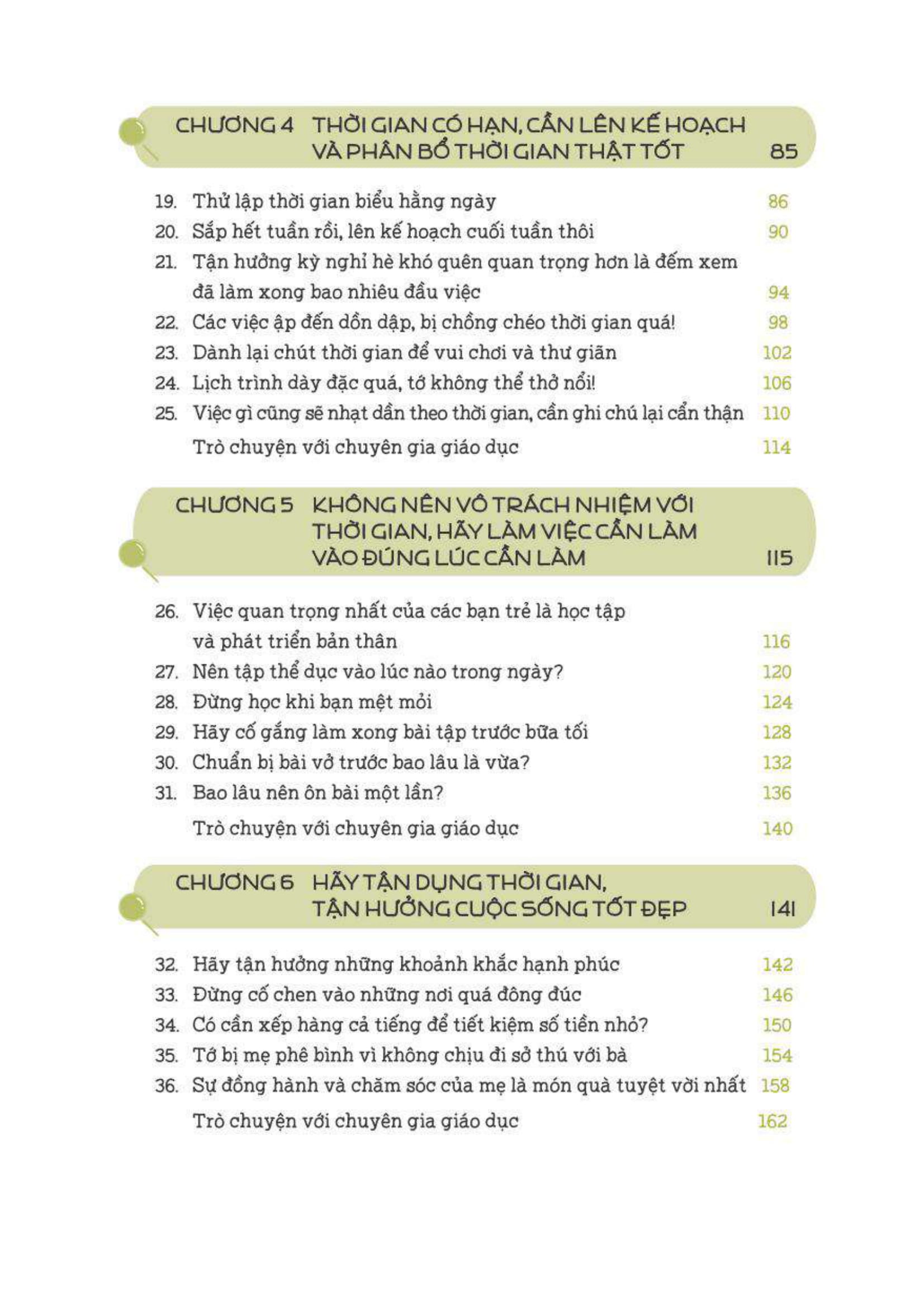 tự lập từ tiểu học - quản trị thời gian