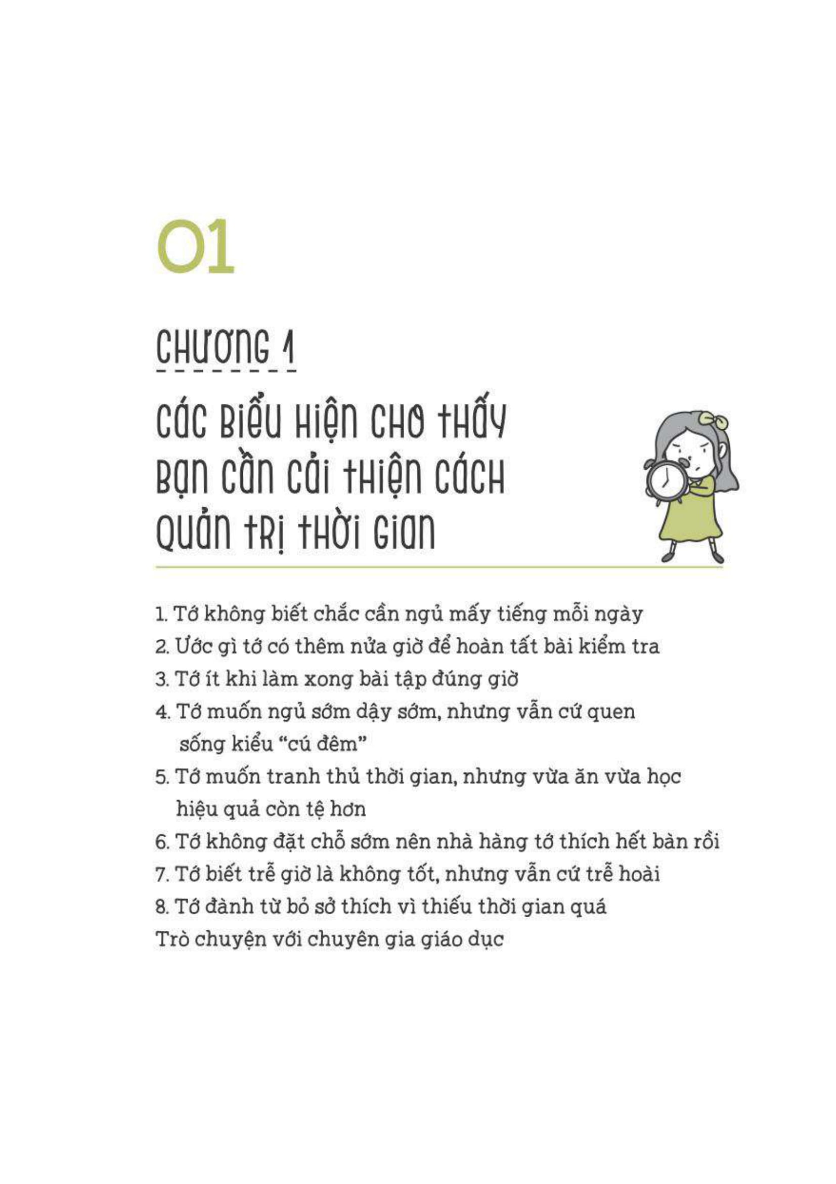 tự lập từ tiểu học - quản trị thời gian
