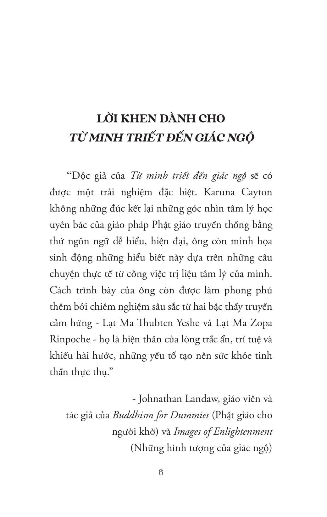 Tu Minh Triet Den Giac Ngo