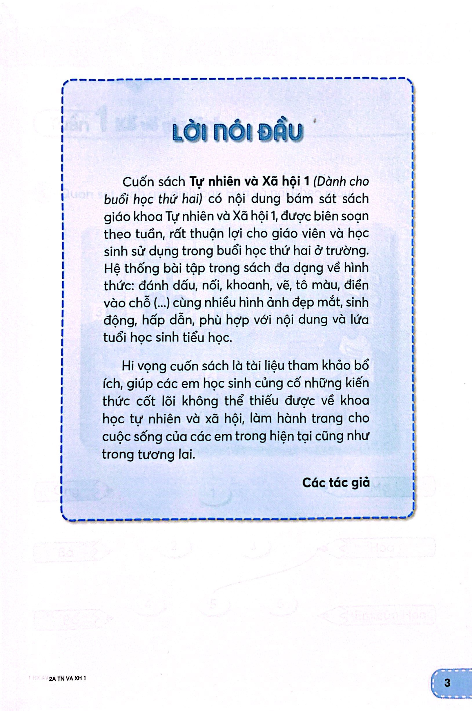 tự nhiên và xã hội 1 (kết nối) (dành cho buổi học thứ hai)