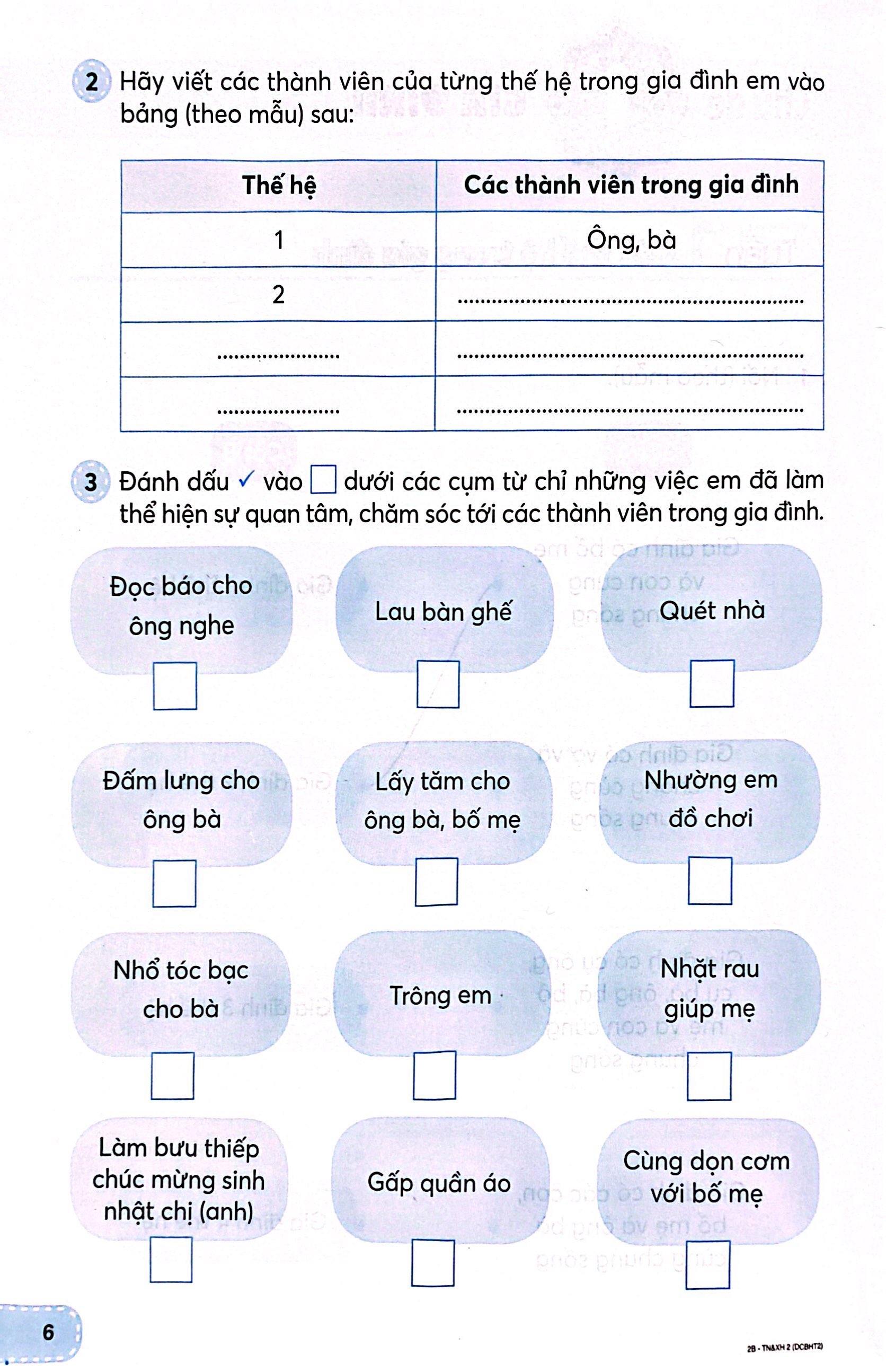 tự nhiên và xã hội 2 (kết nối) (dành cho buổi học thứ hai)