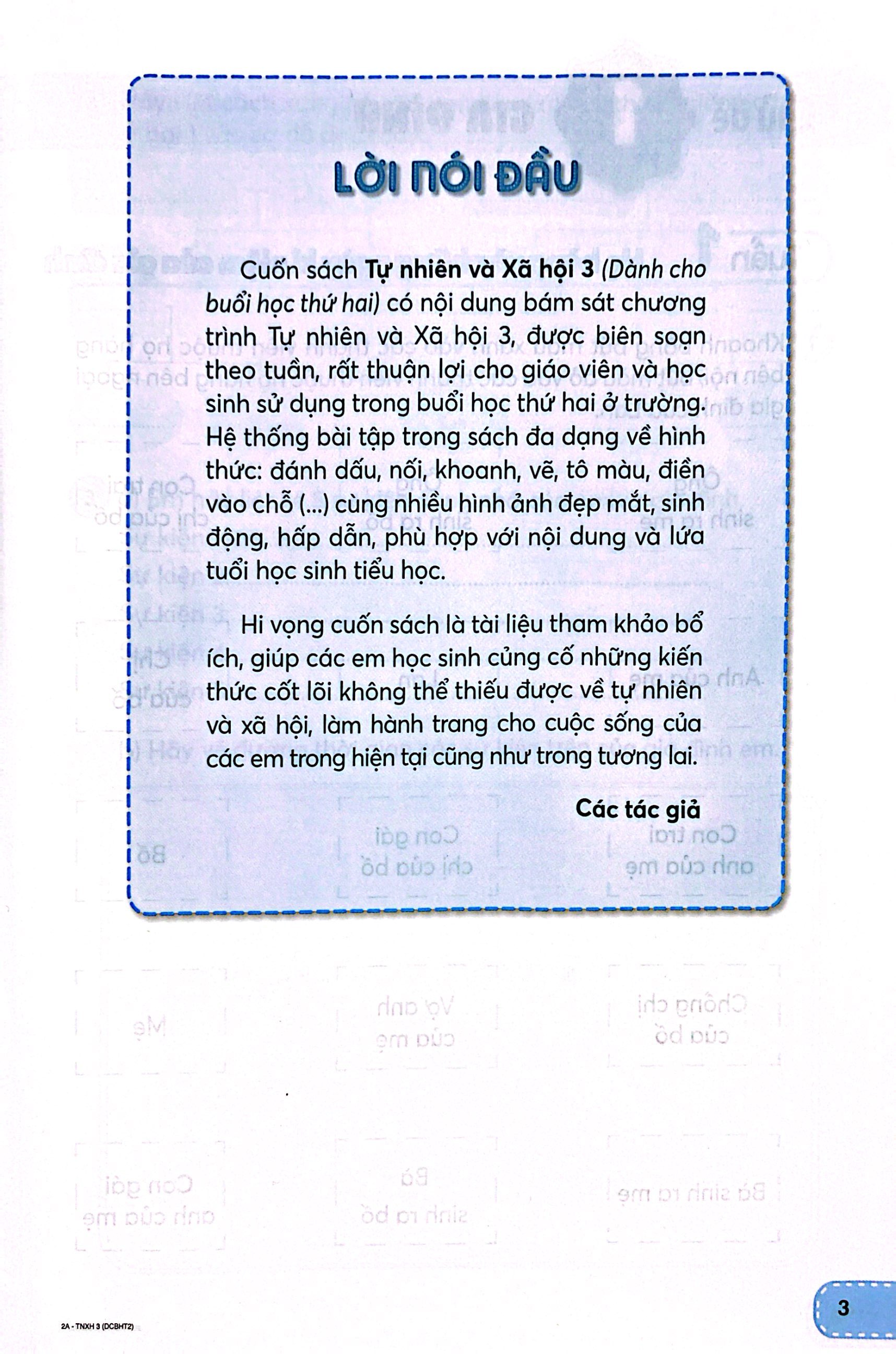 tự nhiên và xã hội 3 (kết nối) (dành cho buổi học thứ hai)