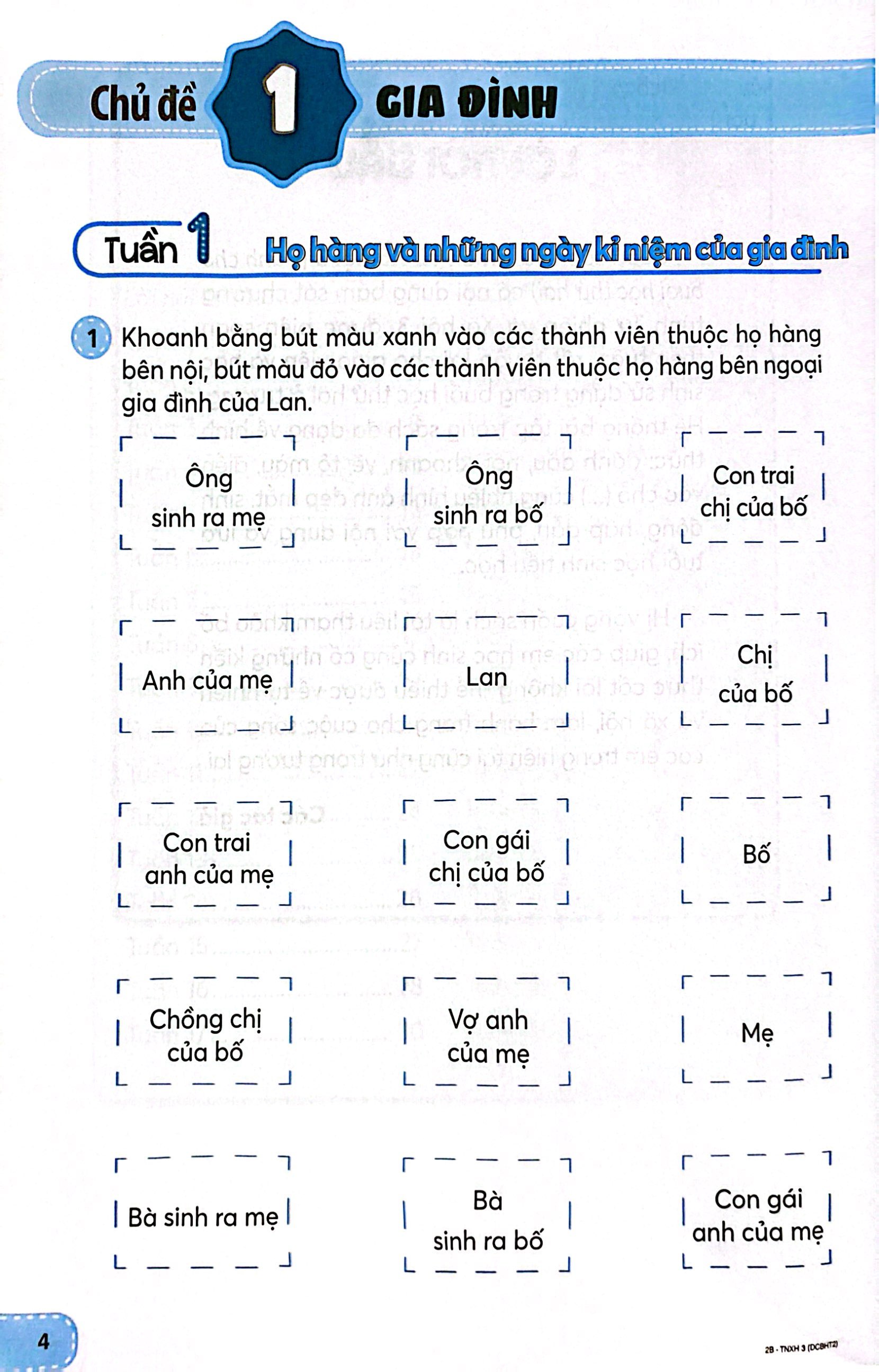tự nhiên và xã hội 3 (kết nối) (dành cho buổi học thứ hai)
