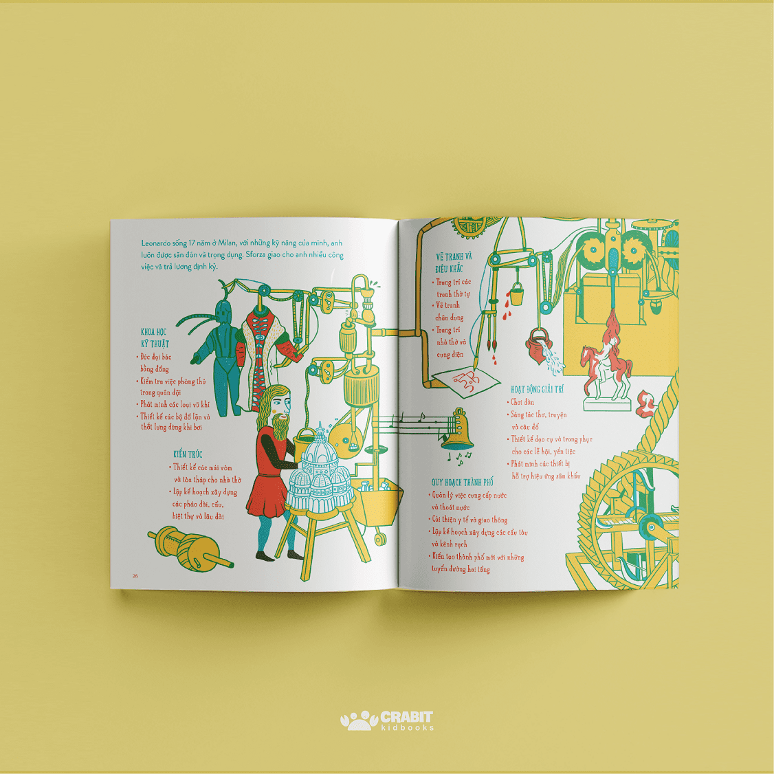 từ nhỏ bé đến phi thường - leonardo da vinci - bìa cứng