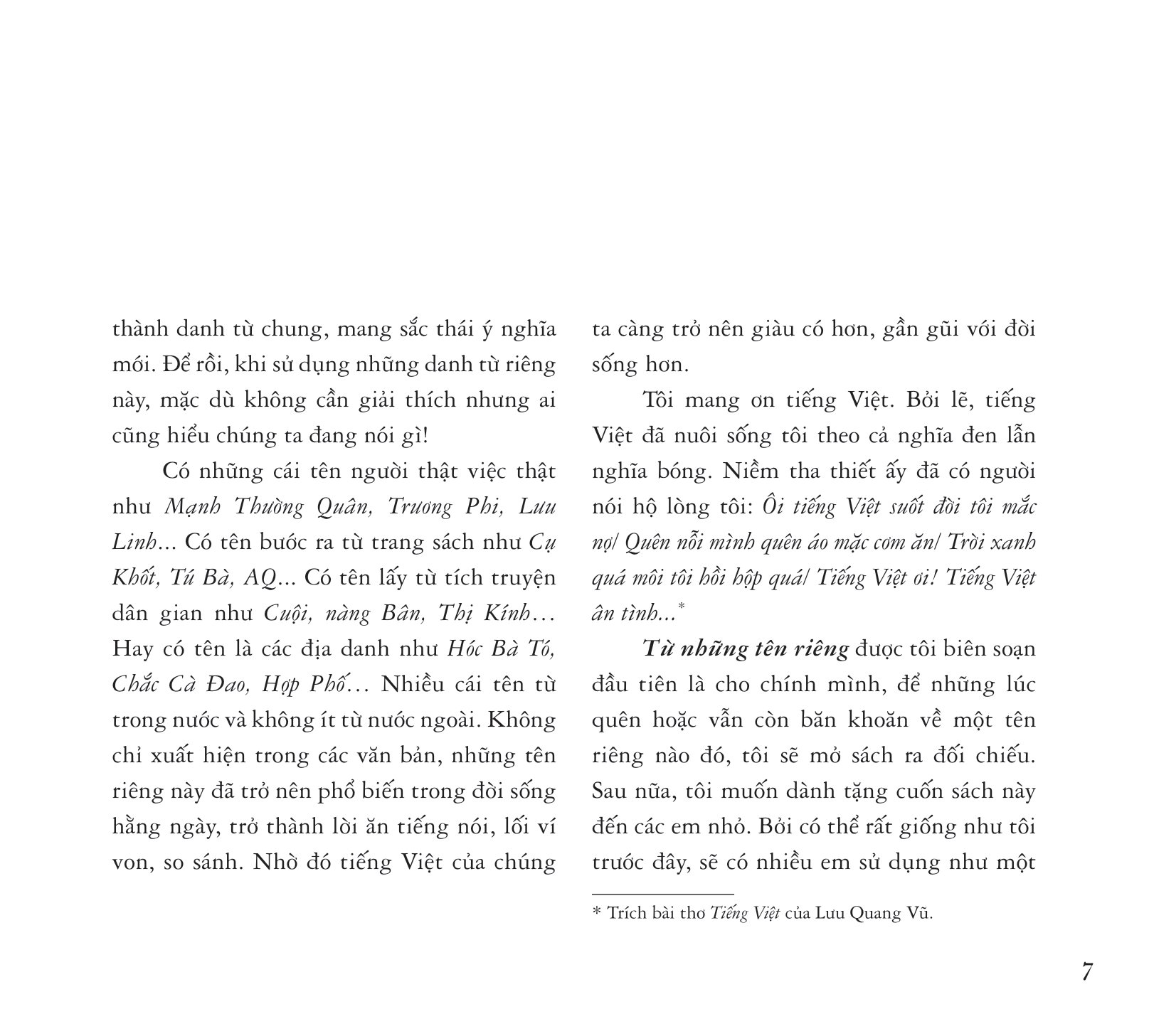 từ những tên riêng