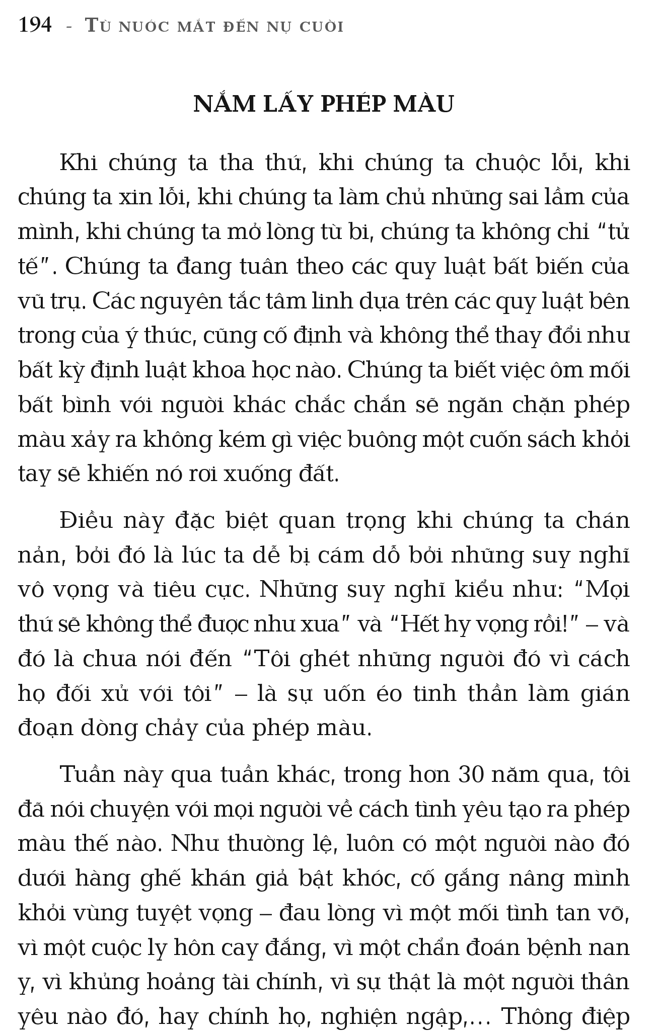 từ nước mắt đến nụ cười - tears to triumph