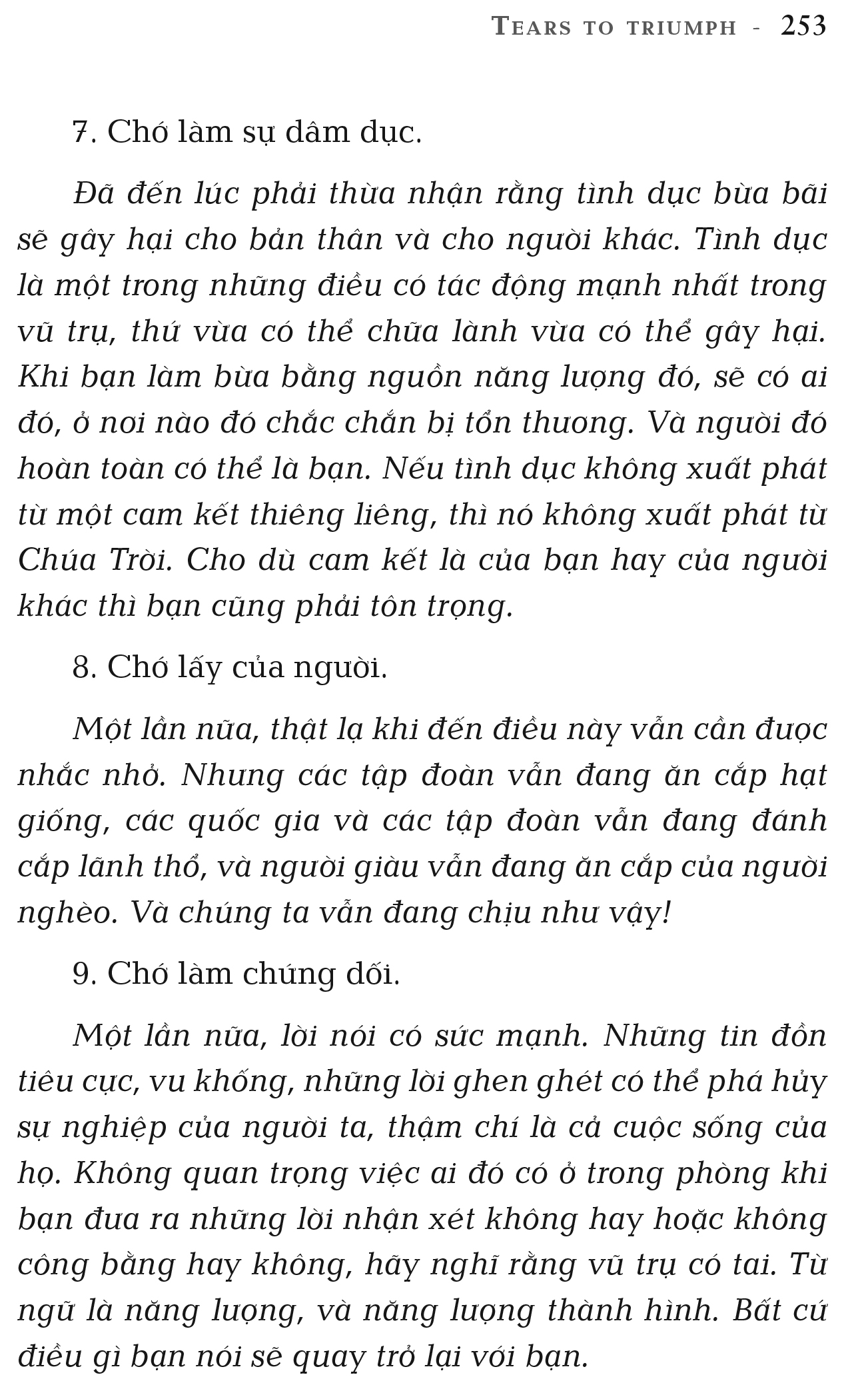 từ nước mắt đến nụ cười - tears to triumph