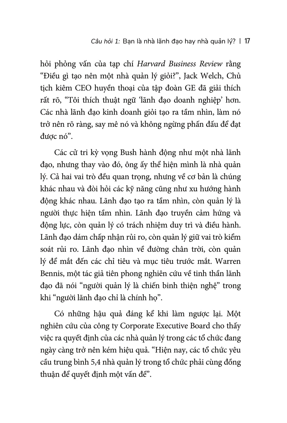 từ quản lý đến lãnh đạo - sứ mệnh dẫn đầu