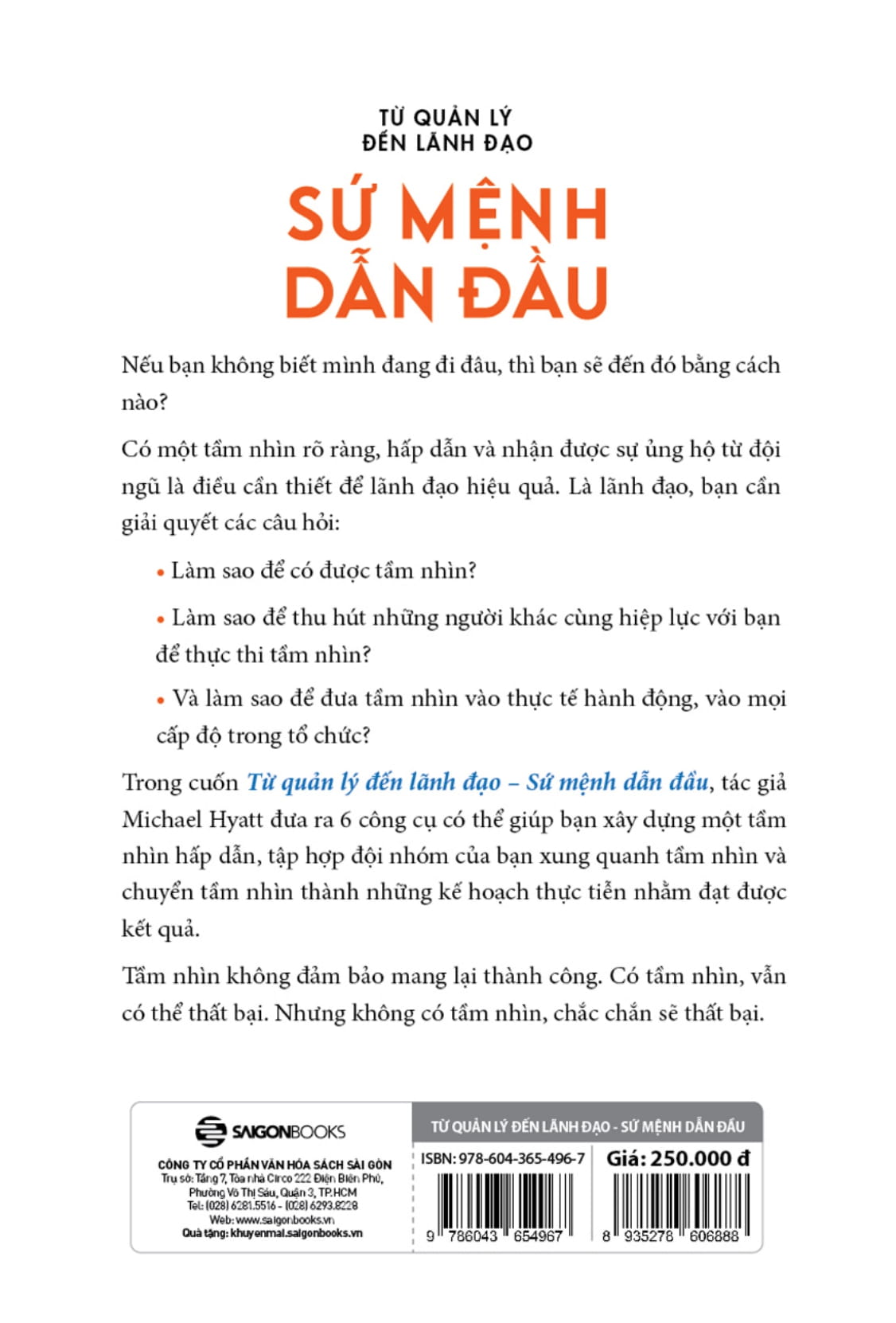 từ quản lý đến lãnh đạo - sứ mệnh dẫn đầu