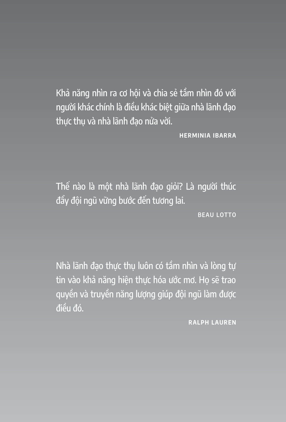 từ quản lý đến lãnh đạo - sứ mệnh dẫn đầu