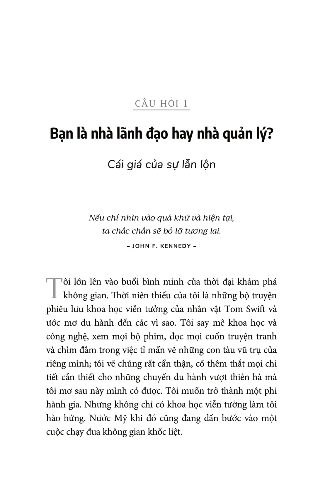 từ quản lý đến lãnh đạo - sứ mệnh dẫn đầu