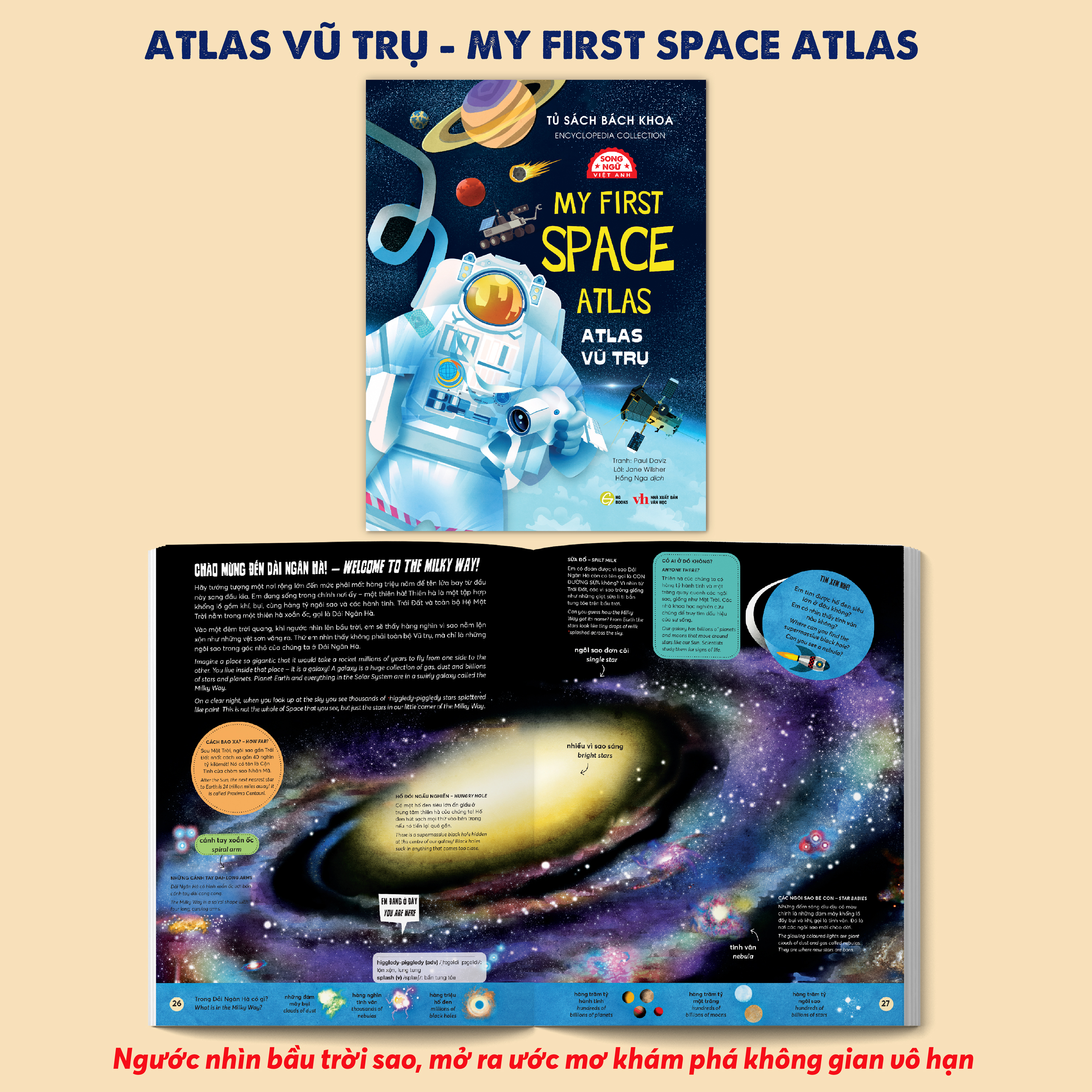 Tủ Sách Bách Khoa - Encyclopedia Collection - Atlas Vũ Trụ - My First Space Atlas - Song Ngữ Việt-Anh