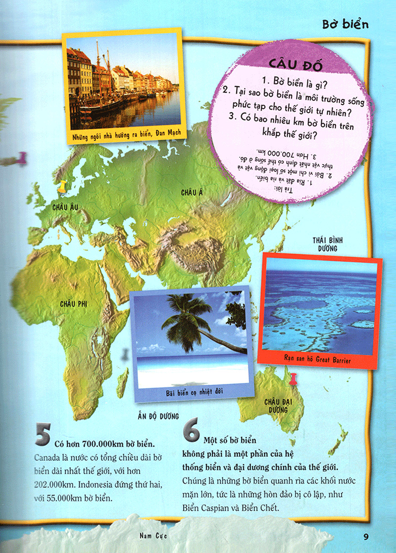 tủ sách bách khoa tri thức - 500 dữ kiện khoa học về đại dương - bìa cứng