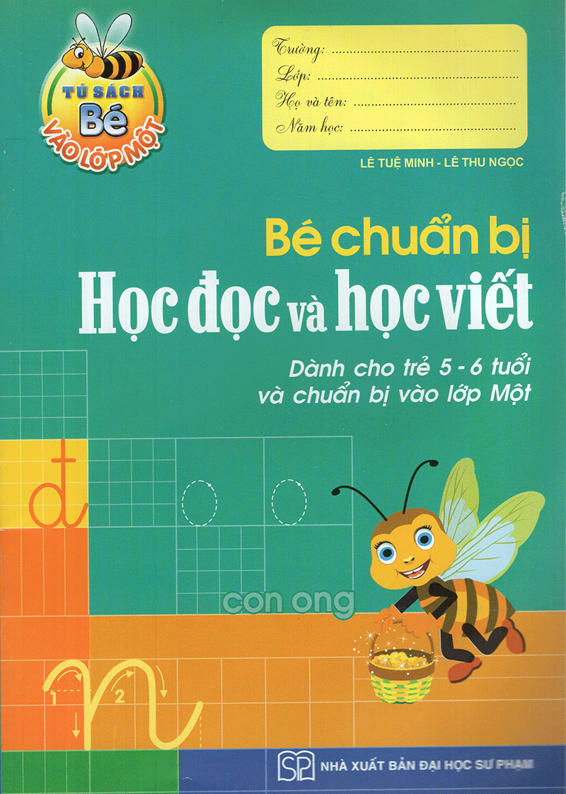 tủ sách bé vào lớp 1 - bé chuẩn bị học đọc và học viết