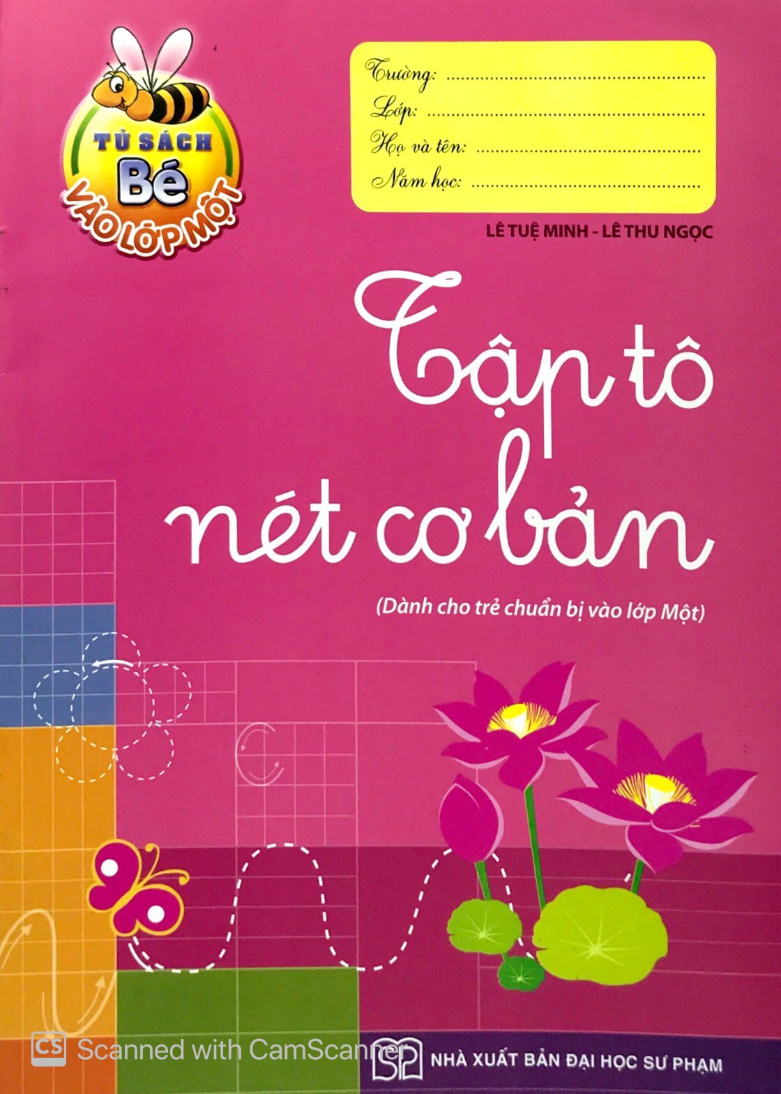 tủ sách bé vào lớp 1 - tập tô nét cơ bản