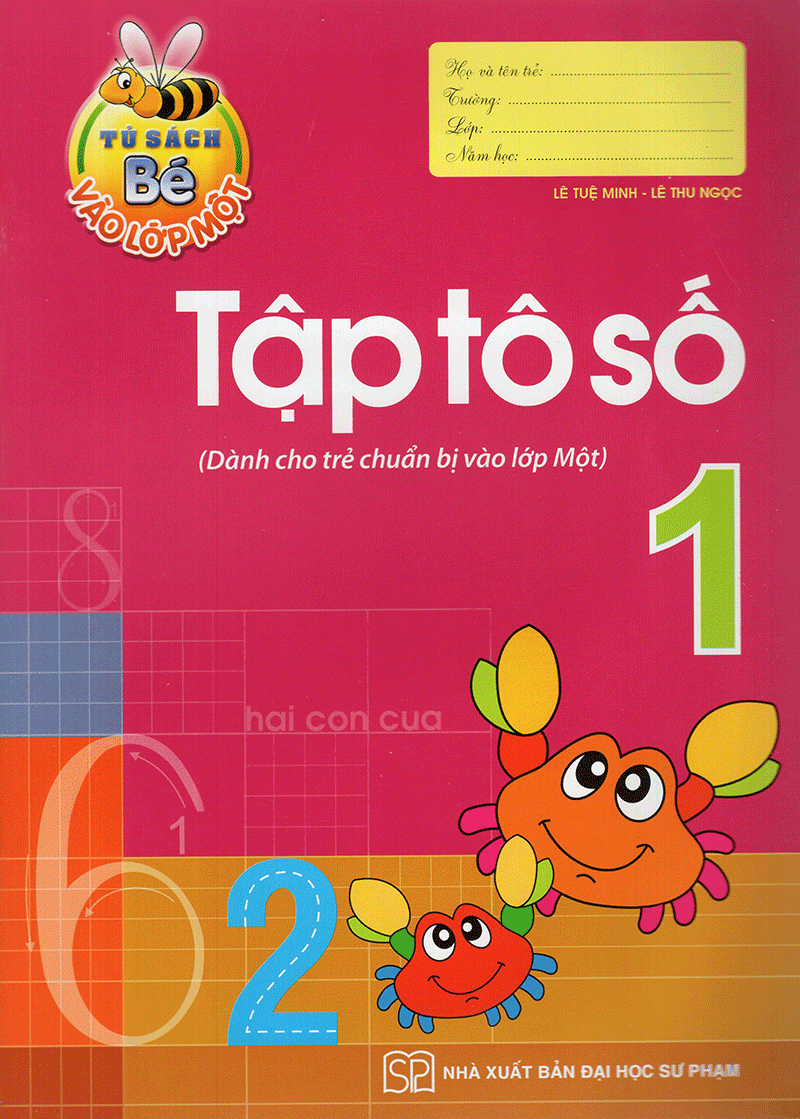 tủ sách bé vào lớp 1 - tập tô số