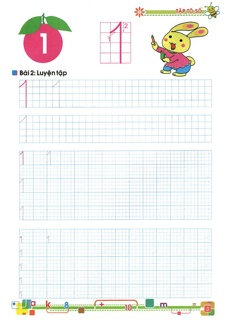 tủ sách bé vào lớp 1 - tập tô số
