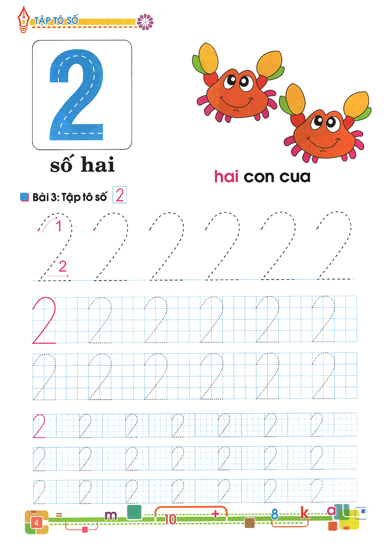 tủ sách bé vào lớp 1 - tập tô số