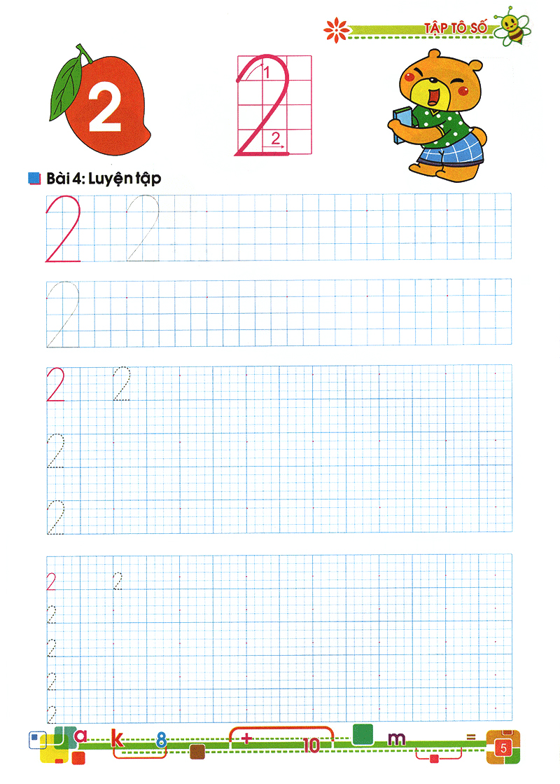 tủ sách bé vào lớp 1 - tập tô số