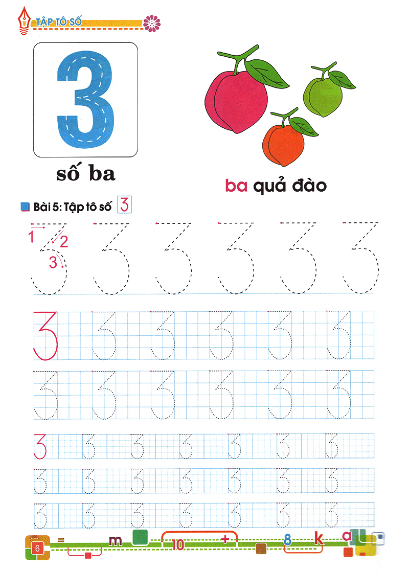 tủ sách bé vào lớp 1 - tập tô số