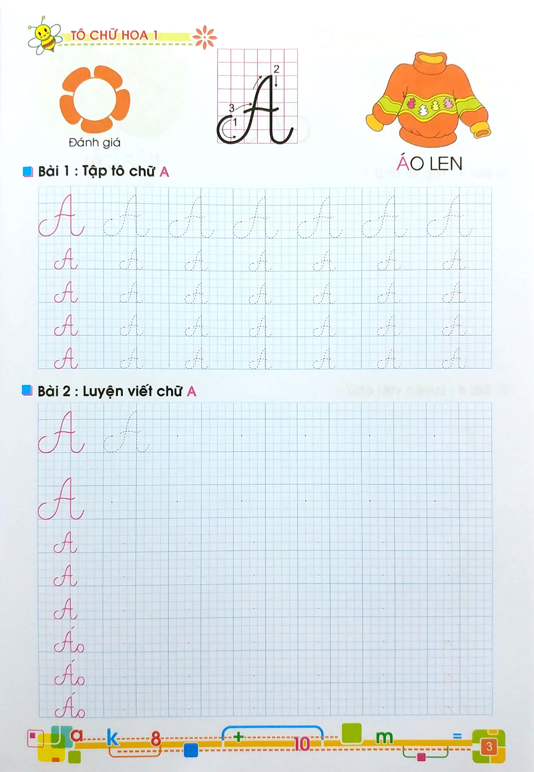 tủ sách bé vào lớp 1 - tô chữ hoa