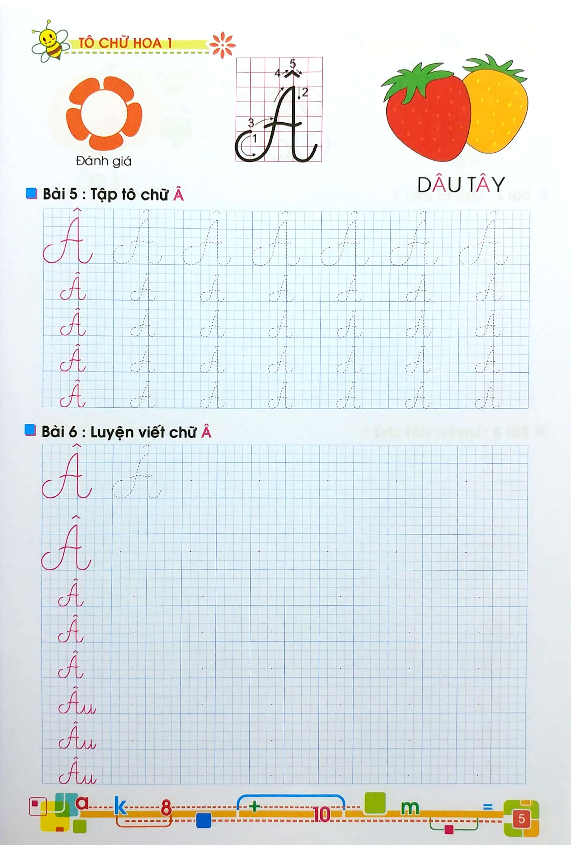 tủ sách bé vào lớp 1 - tô chữ hoa