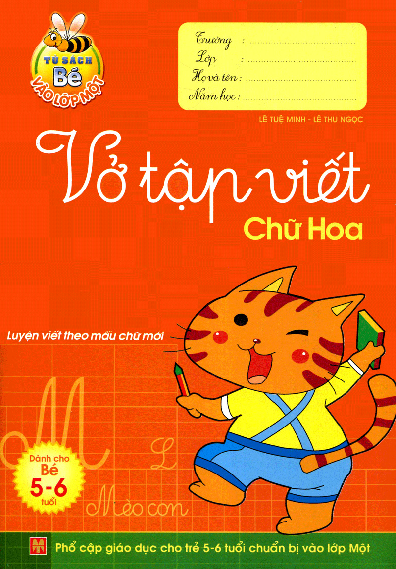 tủ sách bé vào lớp 1 - vở tập viết chữ hoa