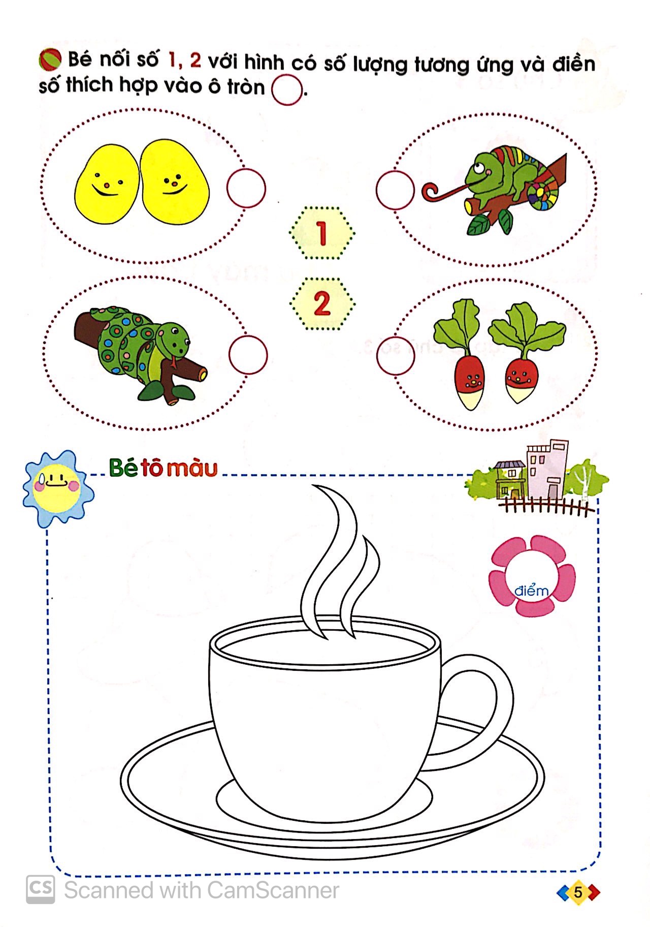 tủ sách bé vào lớp một - bé tập tô và làm quen với chữ số (tái bản 2019)