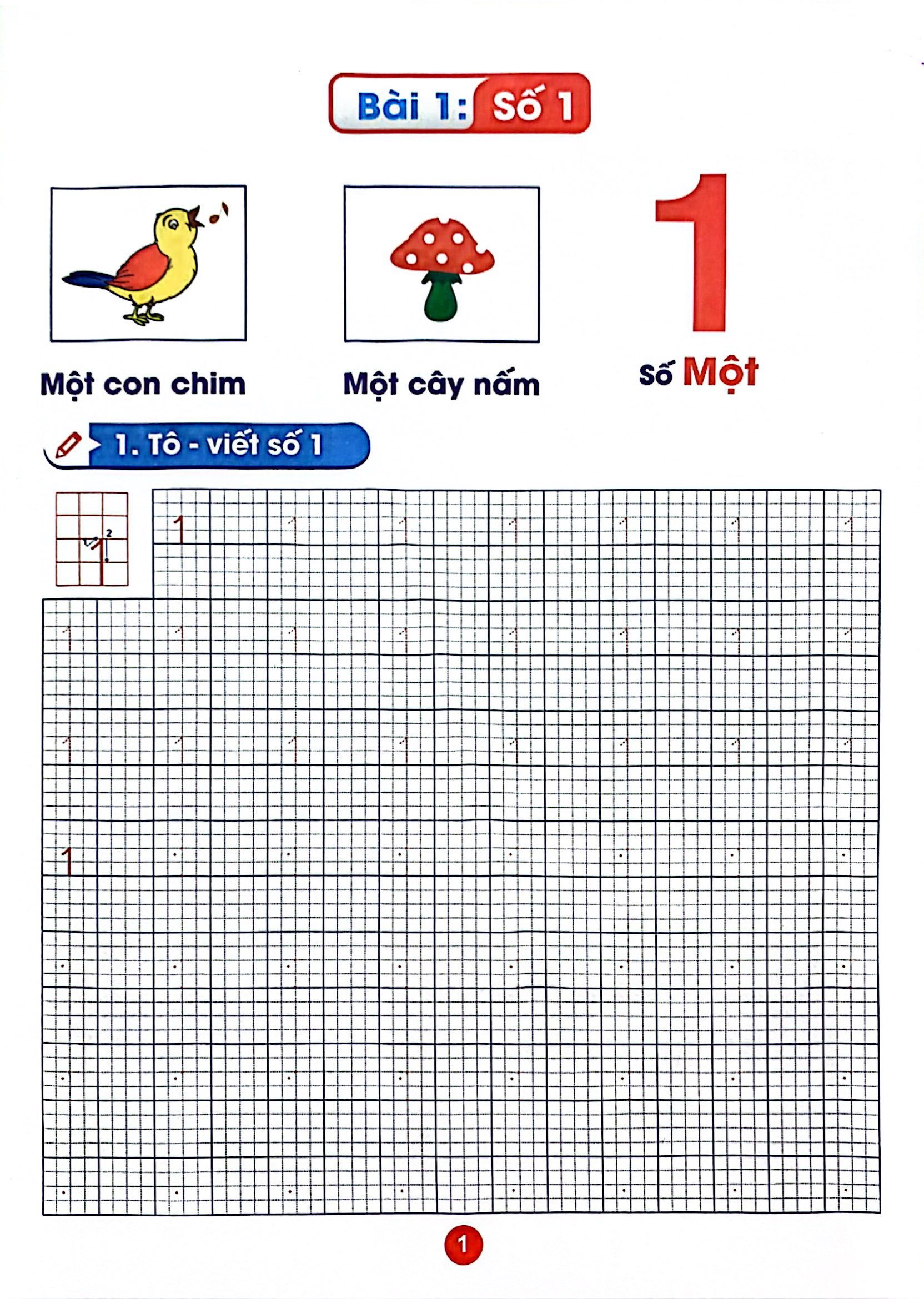 tủ sách bé vào lớp một - làm quen với chũ số và toán
