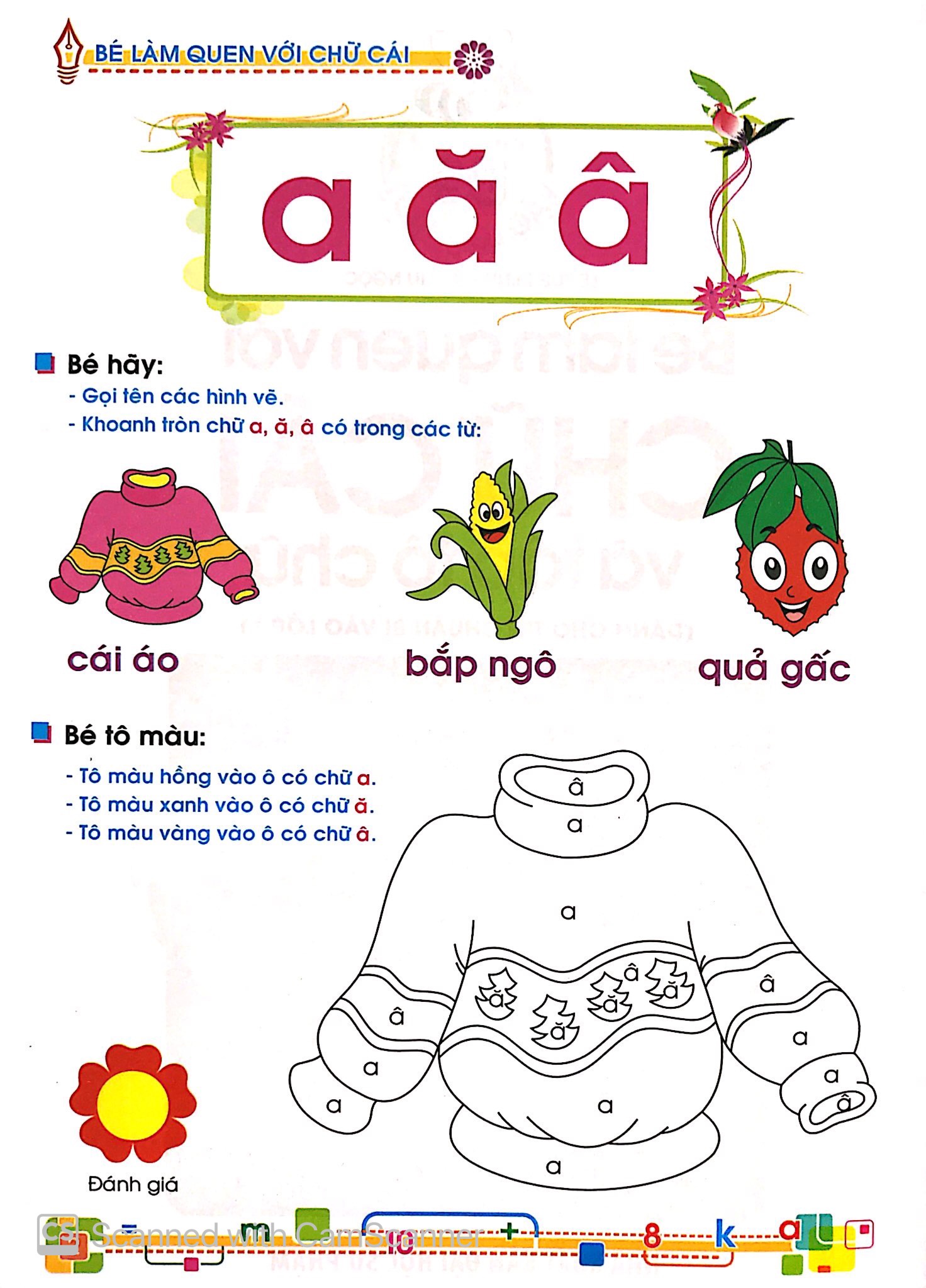 tủ sách cho bé vào lớp 1 - bé làm quen với chữ cái