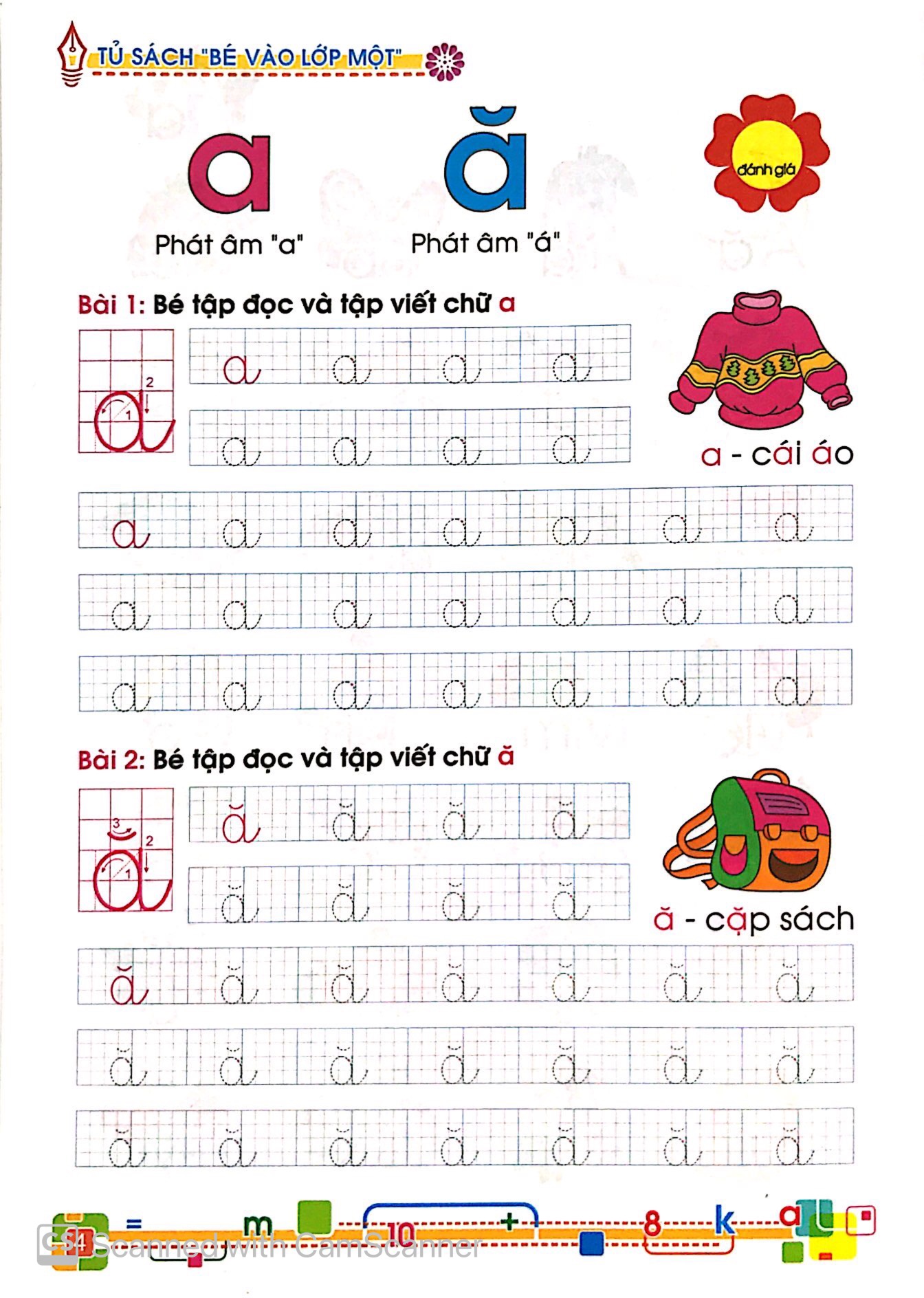 tủ sách cho bé vào lớp 1 - bé tập đọc và tập viết