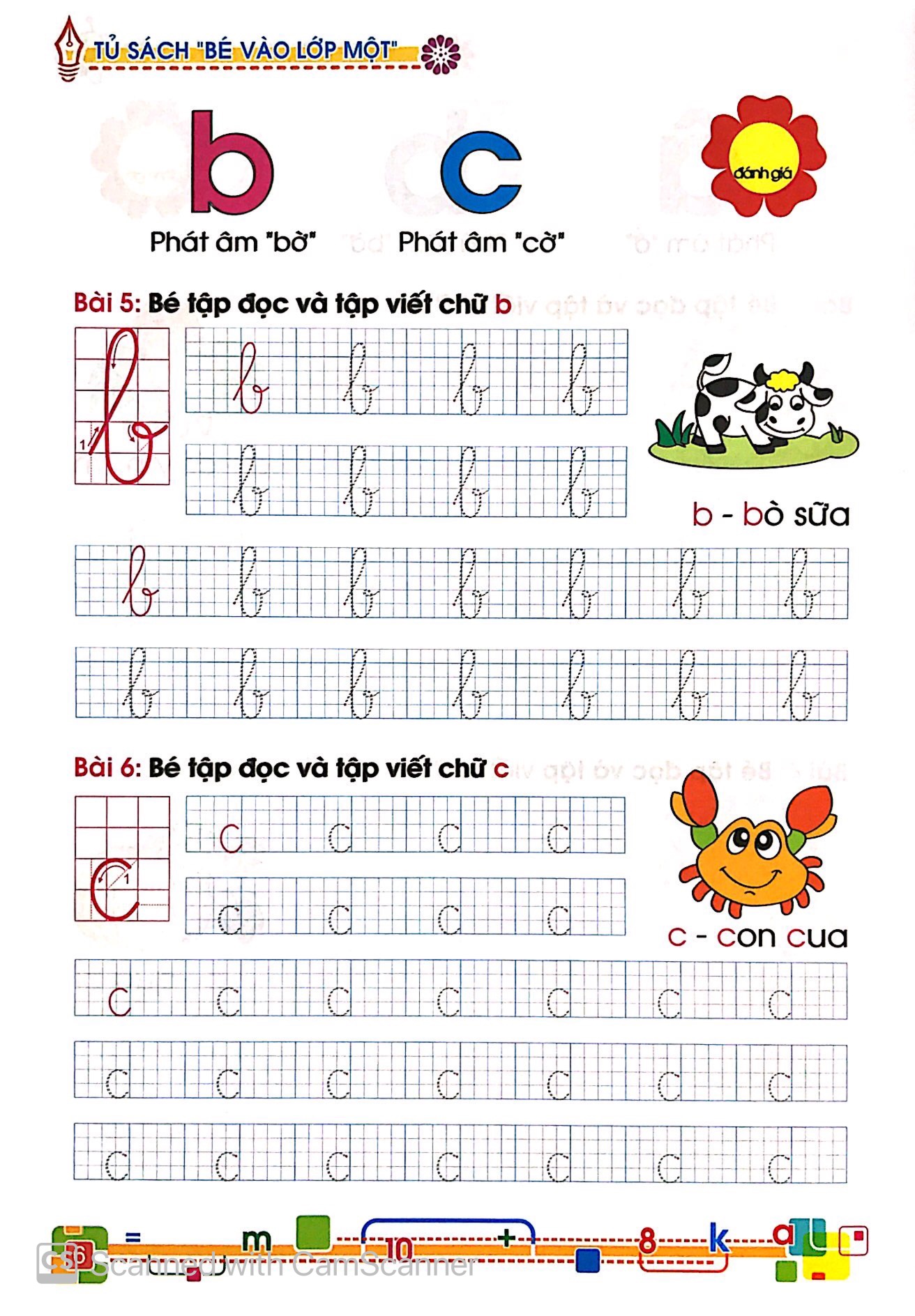 tủ sách cho bé vào lớp 1 - bé tập đọc và tập viết