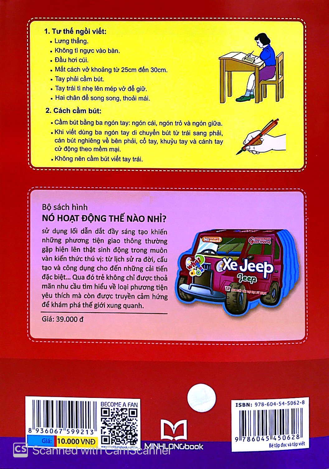 tủ sách cho bé vào lớp 1 - bé tập đọc và tập viết