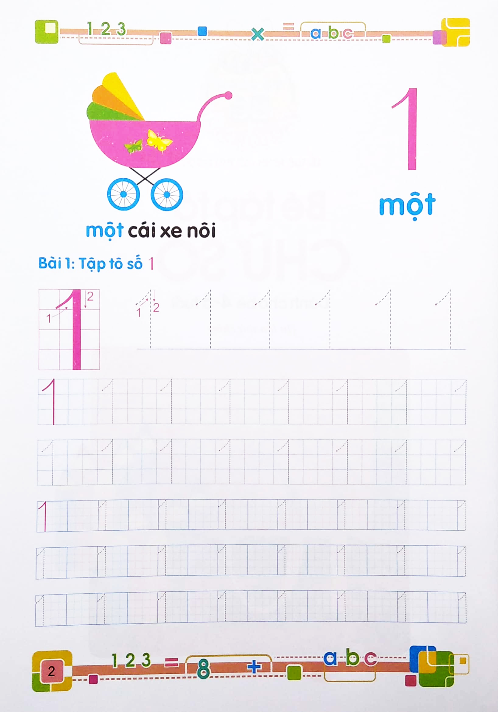 tủ sách cho bé vào lớp 1 - bé tập tô chữ số - dành cho bé 4-5 tuổi (tái bản 2022)