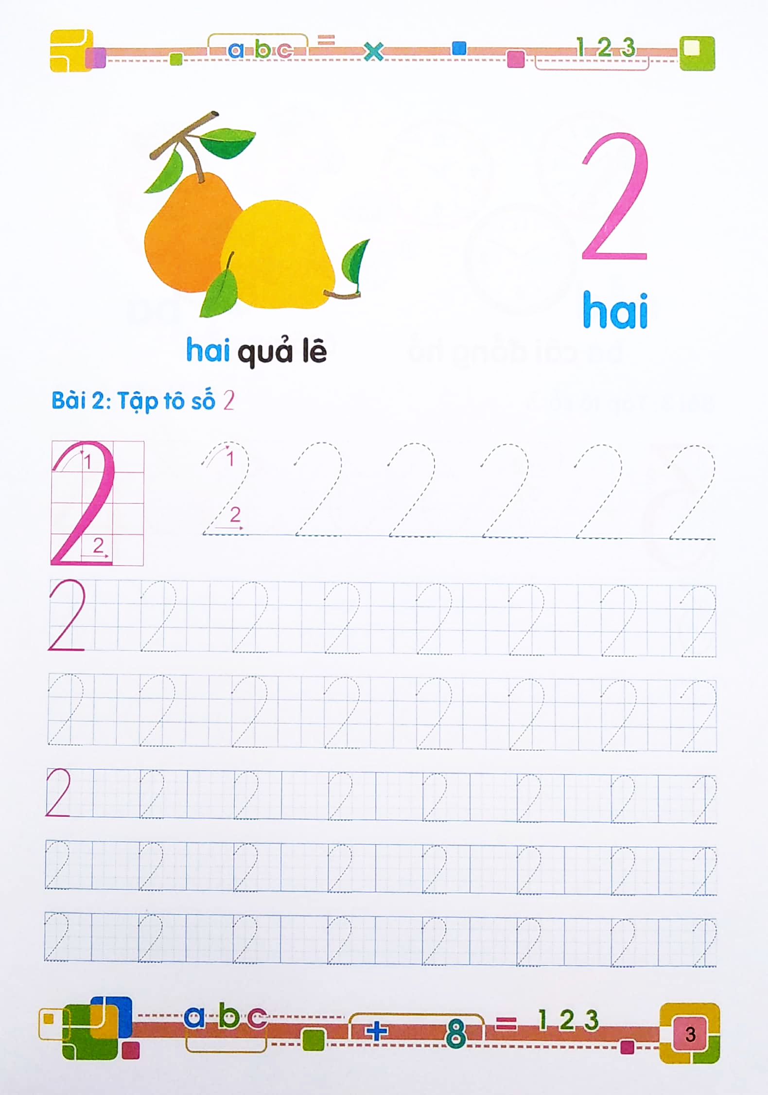 tủ sách cho bé vào lớp 1 - bé tập tô chữ số - dành cho bé 4-5 tuổi (tái bản 2022)