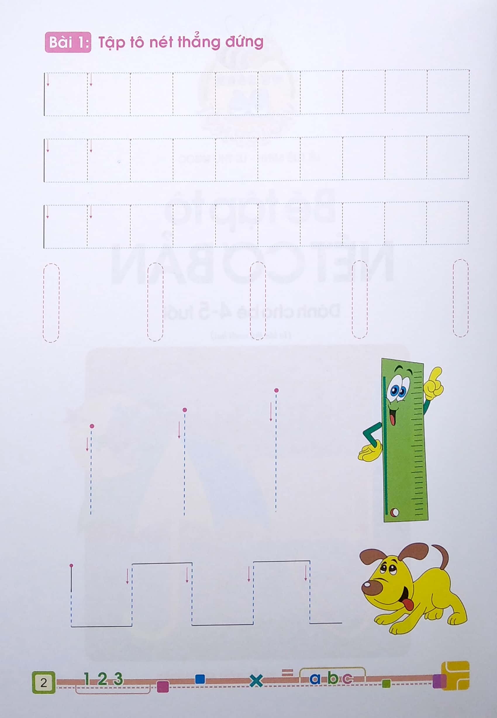tủ sách cho bé vào lớp 1 - bé tập tô nét cơ bản - dành cho bé 4-5 tuổi (2022)