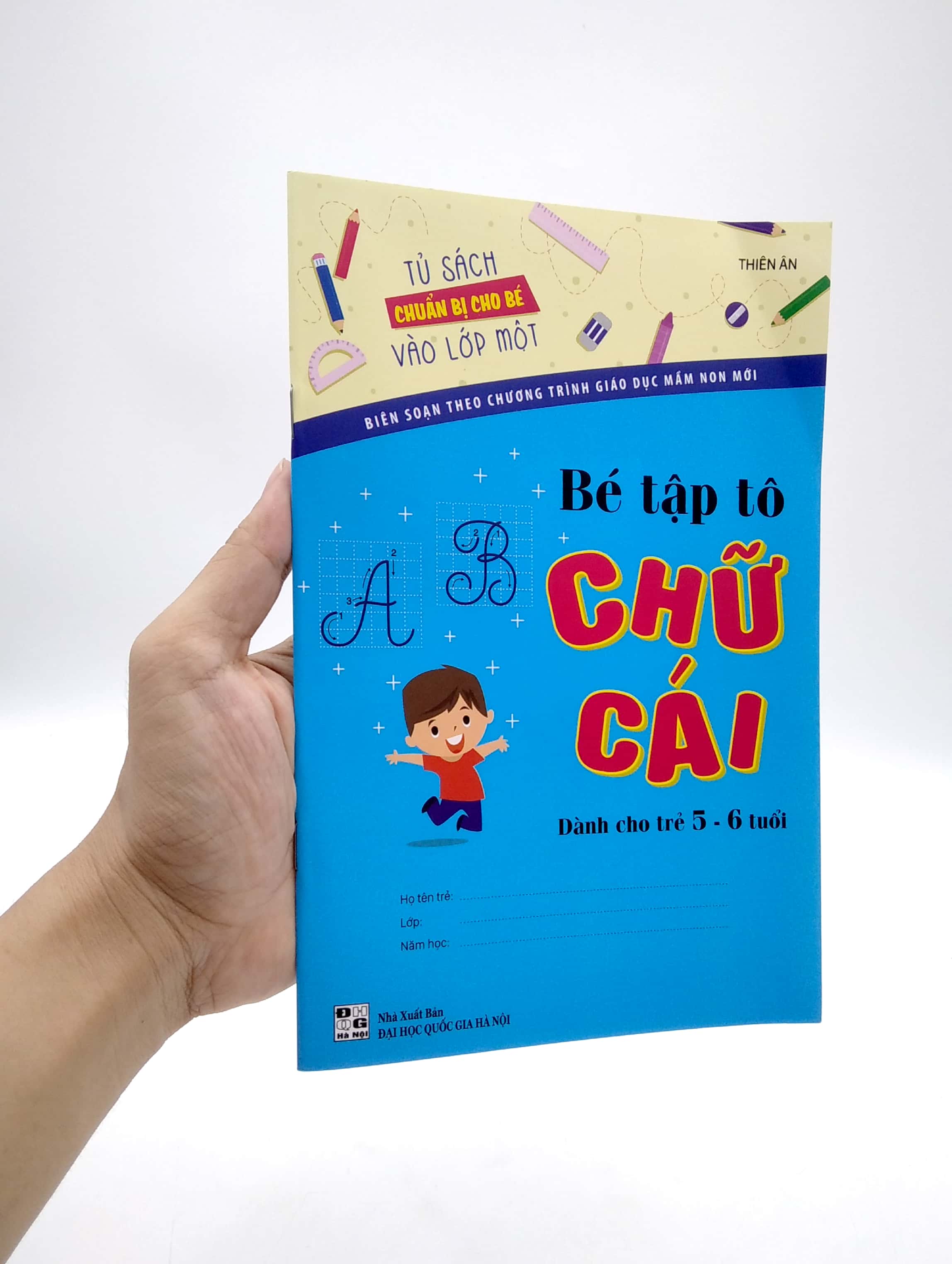 tủ sách chuẩn bị cho bé vào lớp 1 - bé tô màu chữ cái (5-6 tuổi)