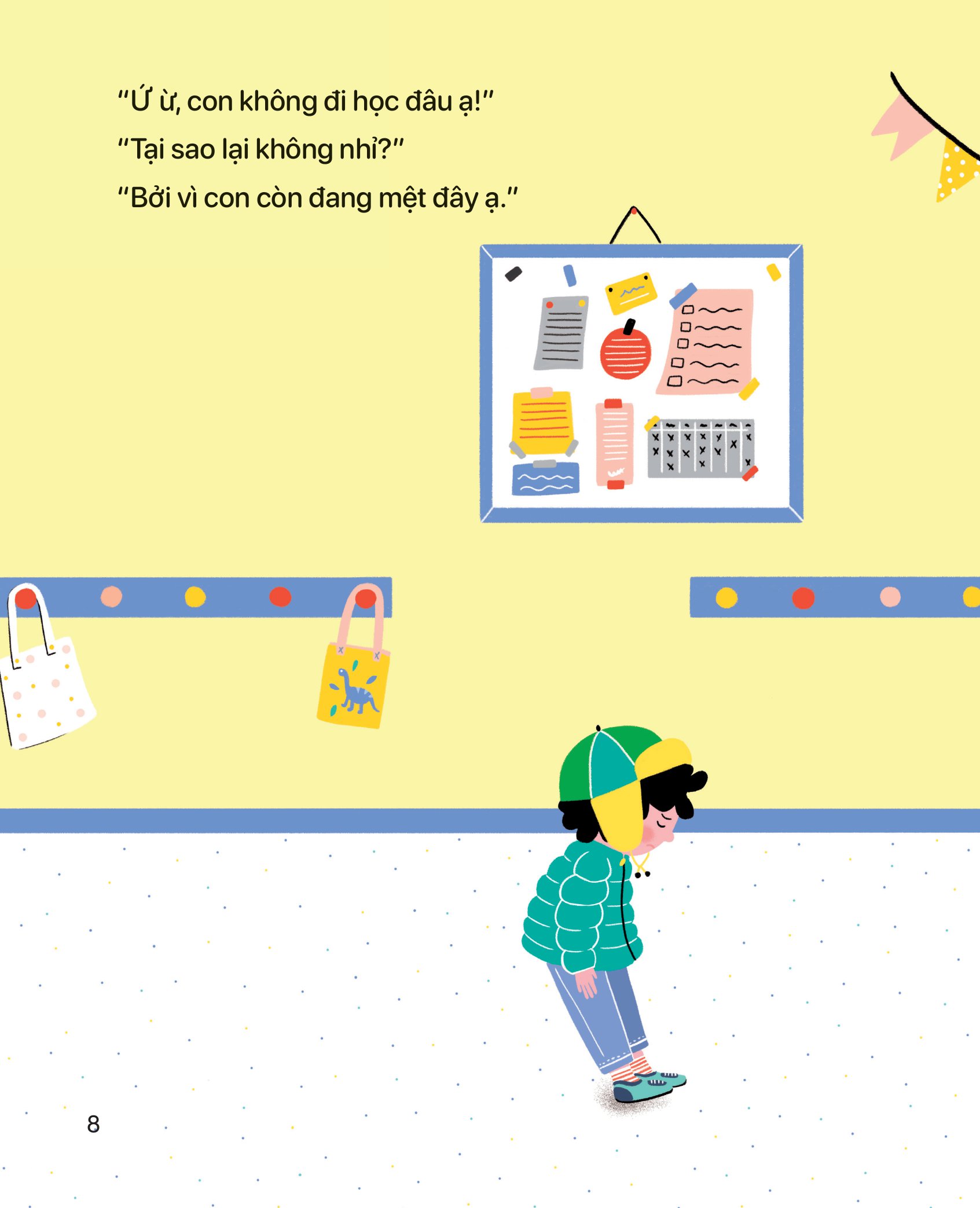 tủ sách cùng con trưởng thành - eq-iq - xây dựng thói quên tốt đầu đời cho trẻ - con không đi học đâu