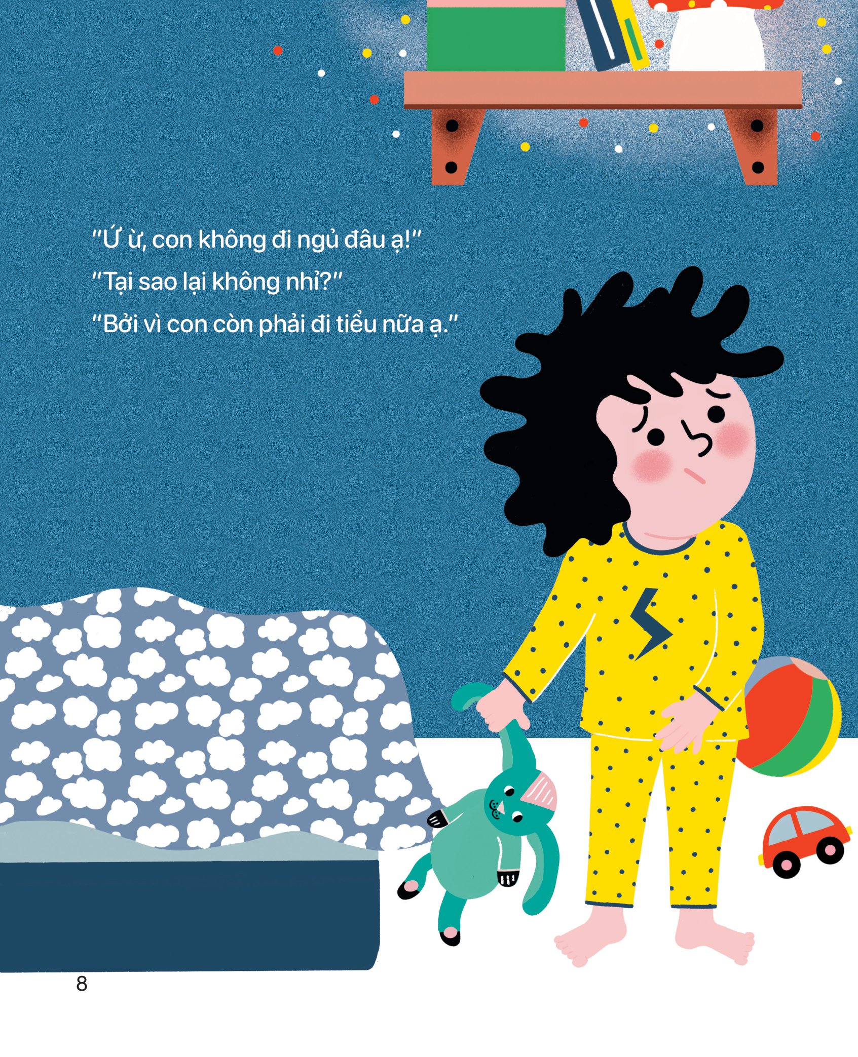 tủ sách cùng con trưởng thành - eq-iq - xây dựng thói quên tốt đầu đời cho trẻ - con không đi ngủ đâu