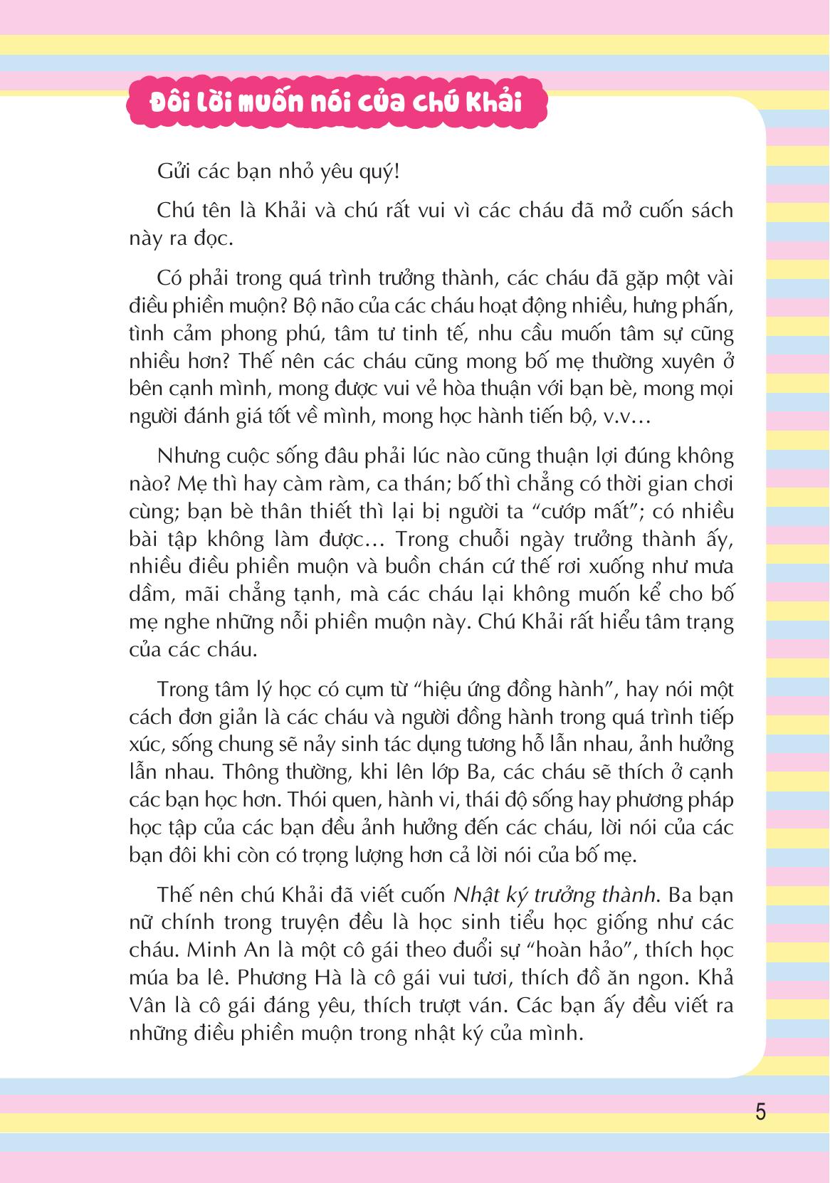 tủ sách cùng con trưởng thành - nhật ký trưởng thành - bạn thân đôi khi thật khó hiểu