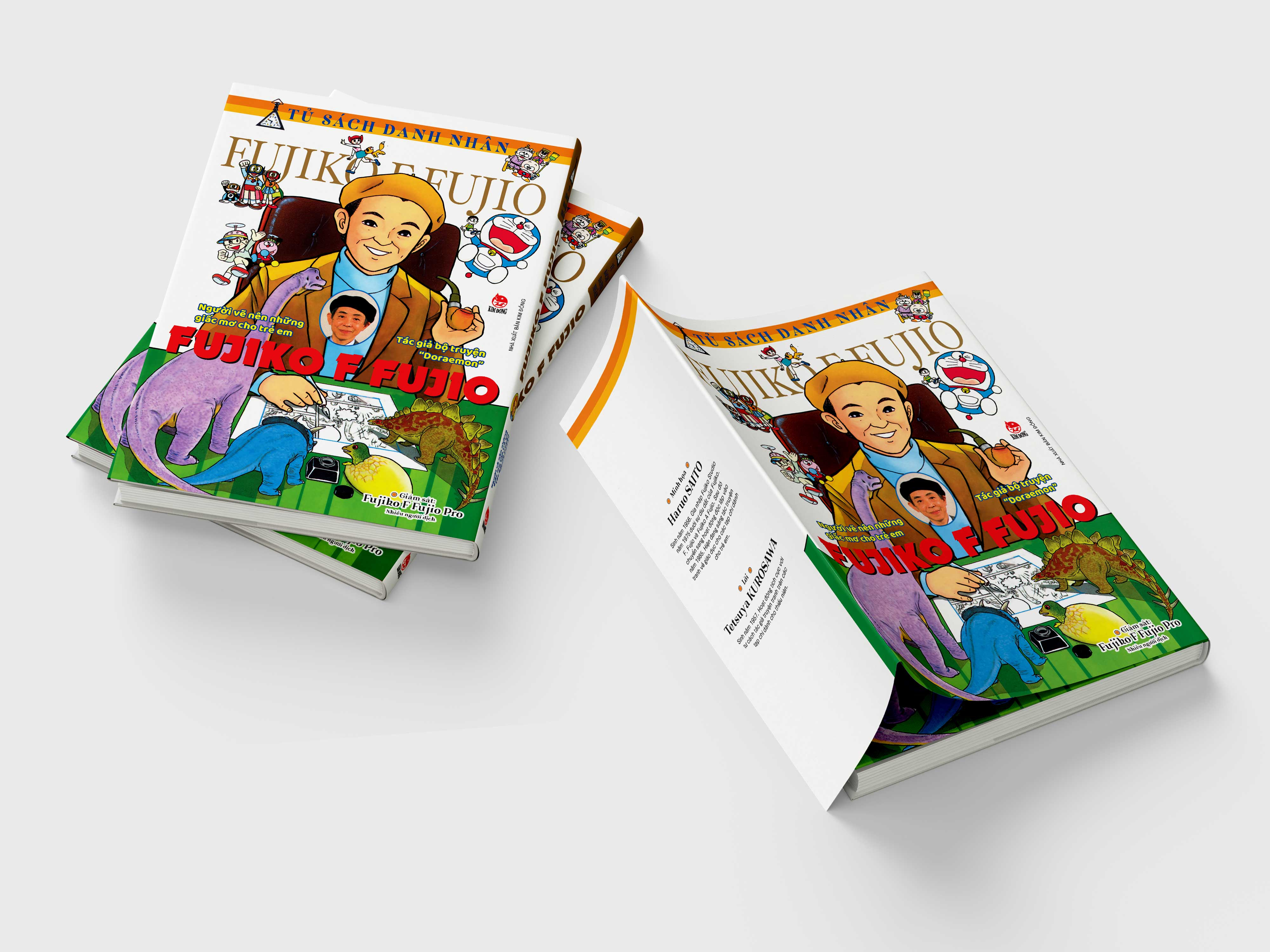 tủ sách danh nhân - fujiko f fujio - người vẽ nên những giấc mơ cho trẻ em - tác giả bộ truyện "doraemon" fujiko f fujio - bìa cứng