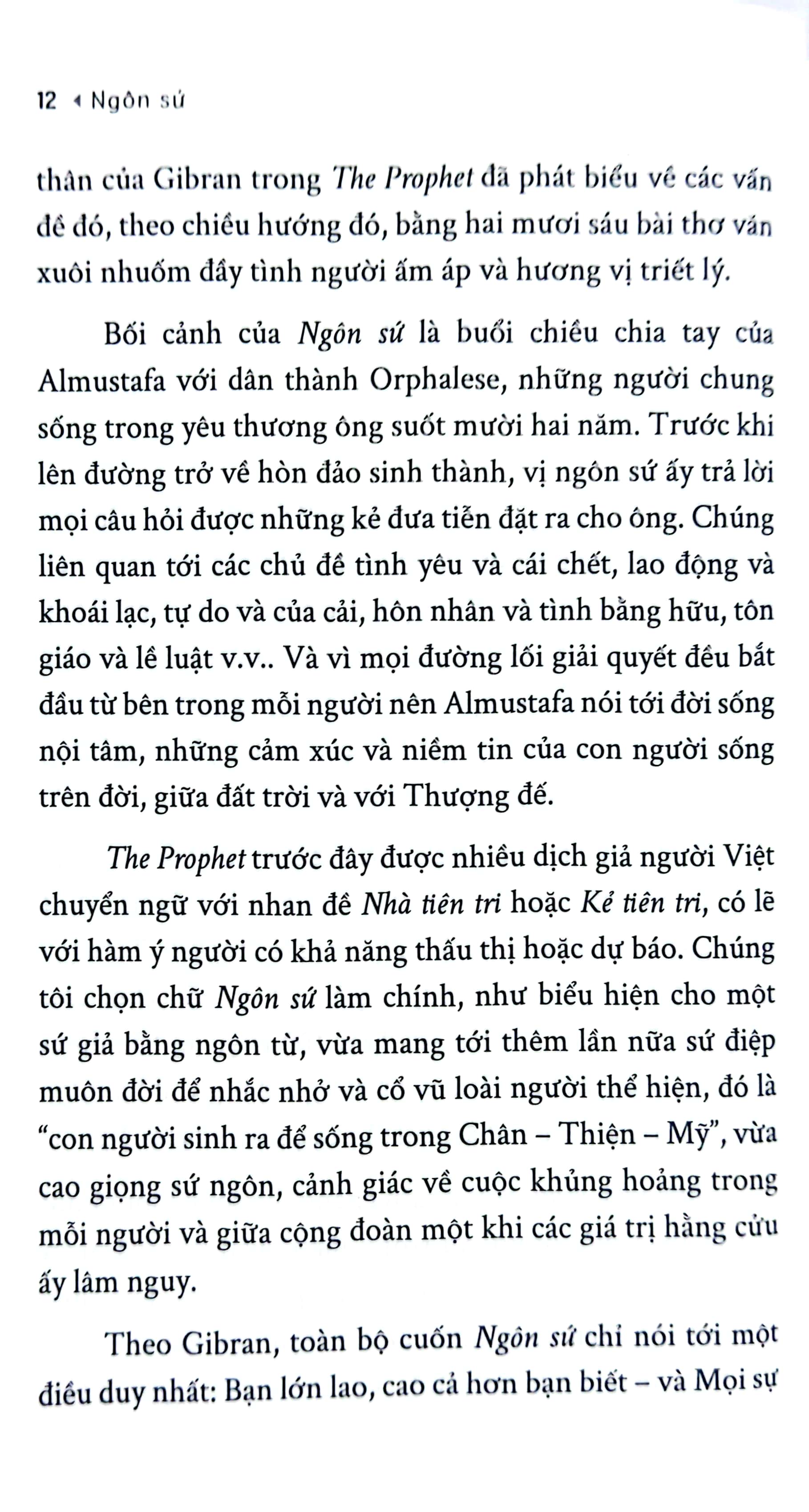 Tủ Sách Đời Người: Ngôn Sứ