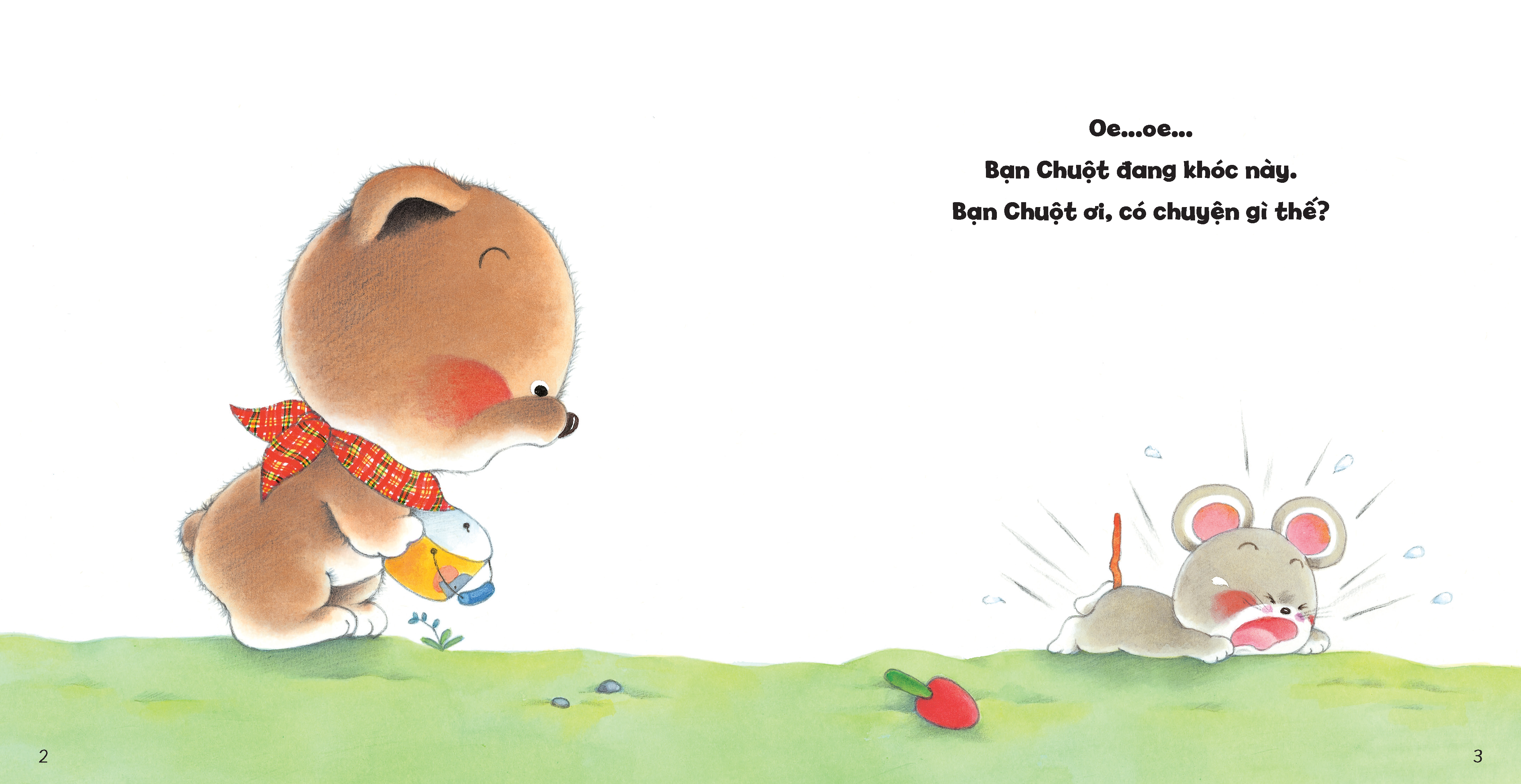 tủ sách ehon cho bé - bạn nào đang khóc nhỉ?​ - bìa cứng